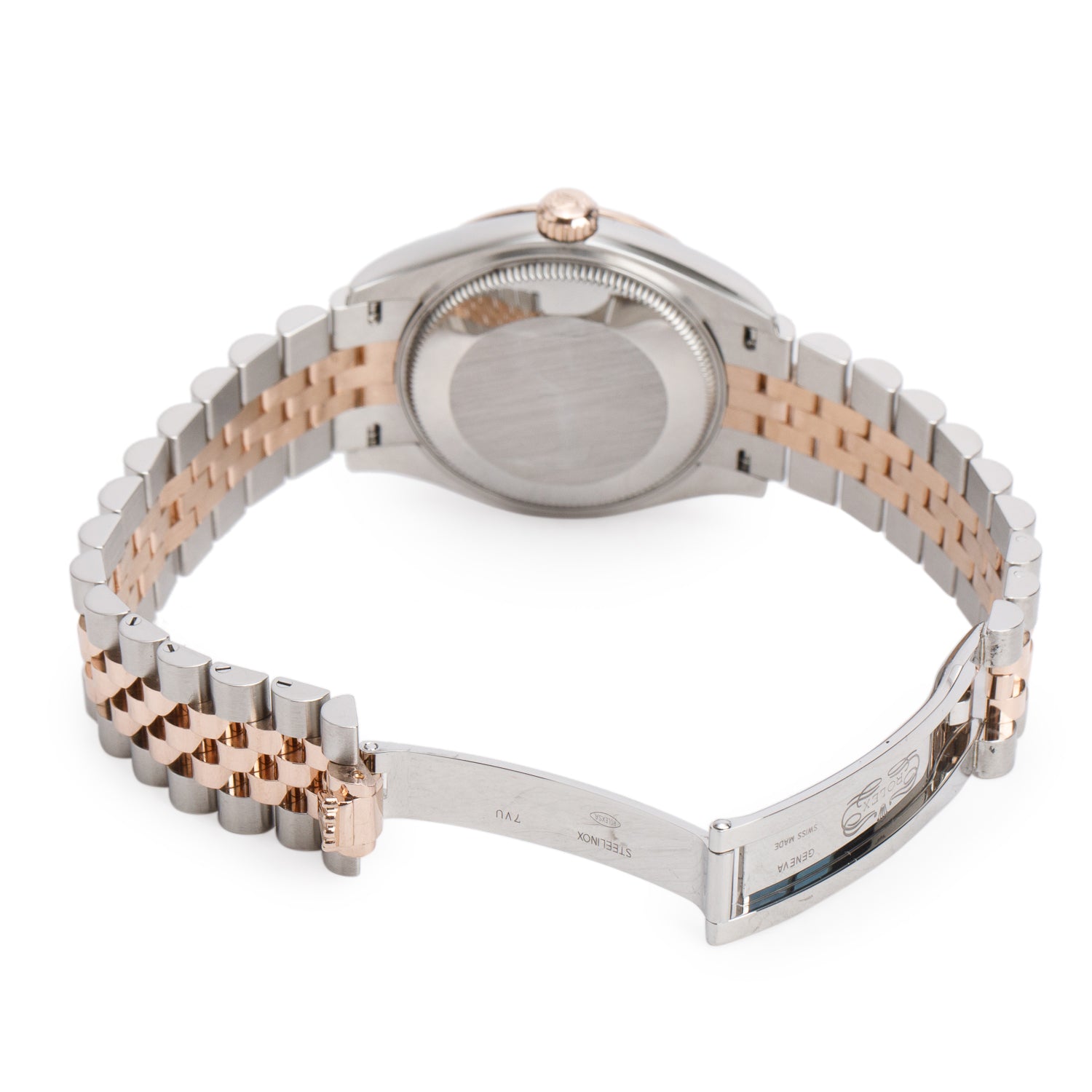 Rolex 2022 Stainless Steel & 18k Rose Gold Datejust 31 MM Watch Brown Roman Diamond Dial 278271 w/ Box & Papers