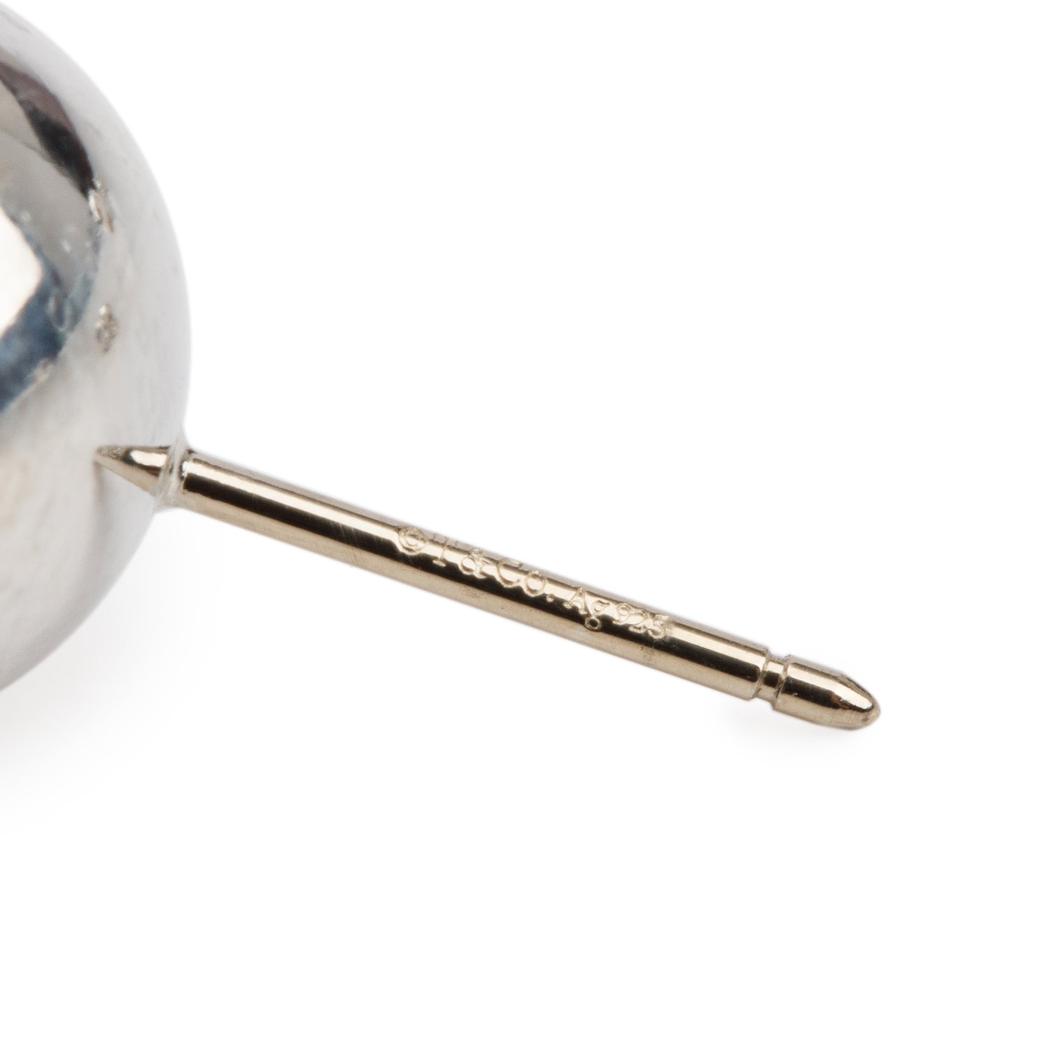Tiffany & Co. Sterling Silver HardWear 10 MM Ball Earrings