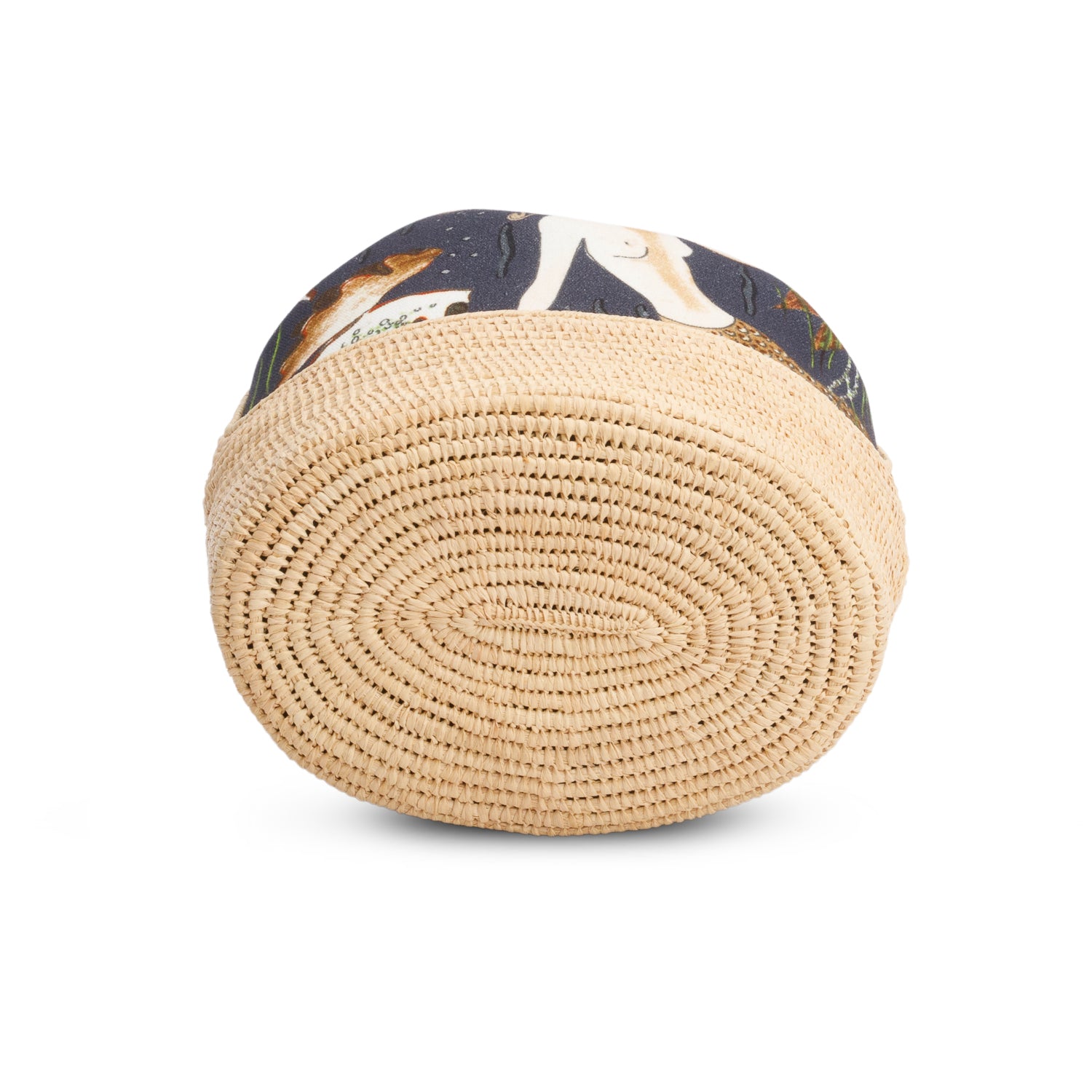 Loewe x Paula's Ibiza Multicolor Raffia Printed Canvas Balloon Bucket Bag w/ Authenticity Card