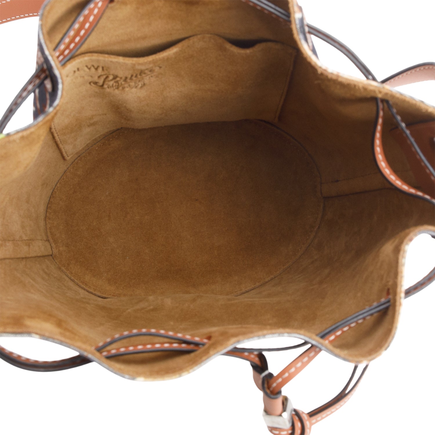 Loewe x Paula's Ibiza Multicolor Raffia Printed Canvas Balloon Bucket Bag w/ Authenticity Card