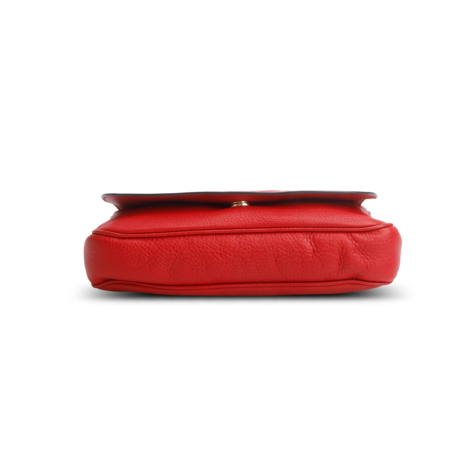 Gucci Red Pebbled Calfskin Medium Soho Chain Crossbody Bag