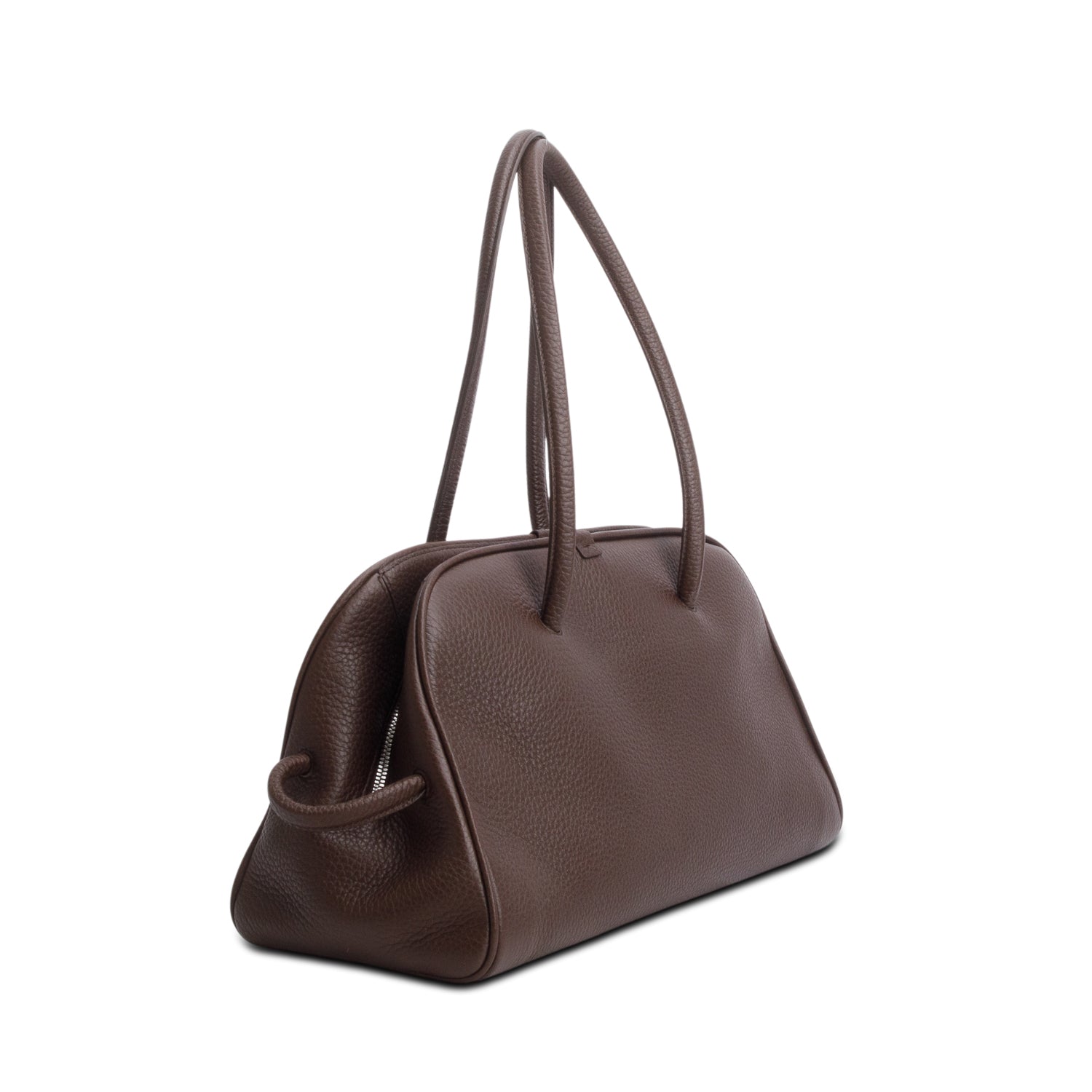 Jacquemus Brown Grained Calfskin Le Turismo Bowler Bag