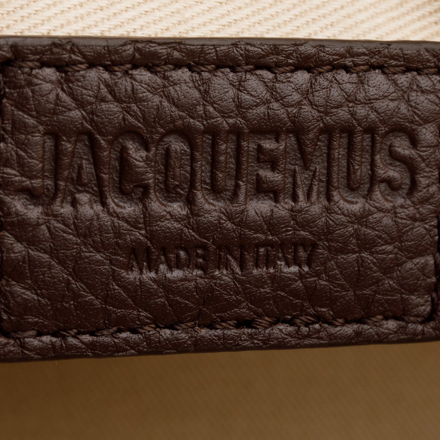 Jacquemus Brown Grained Calfskin Le Turismo Bowler Bag