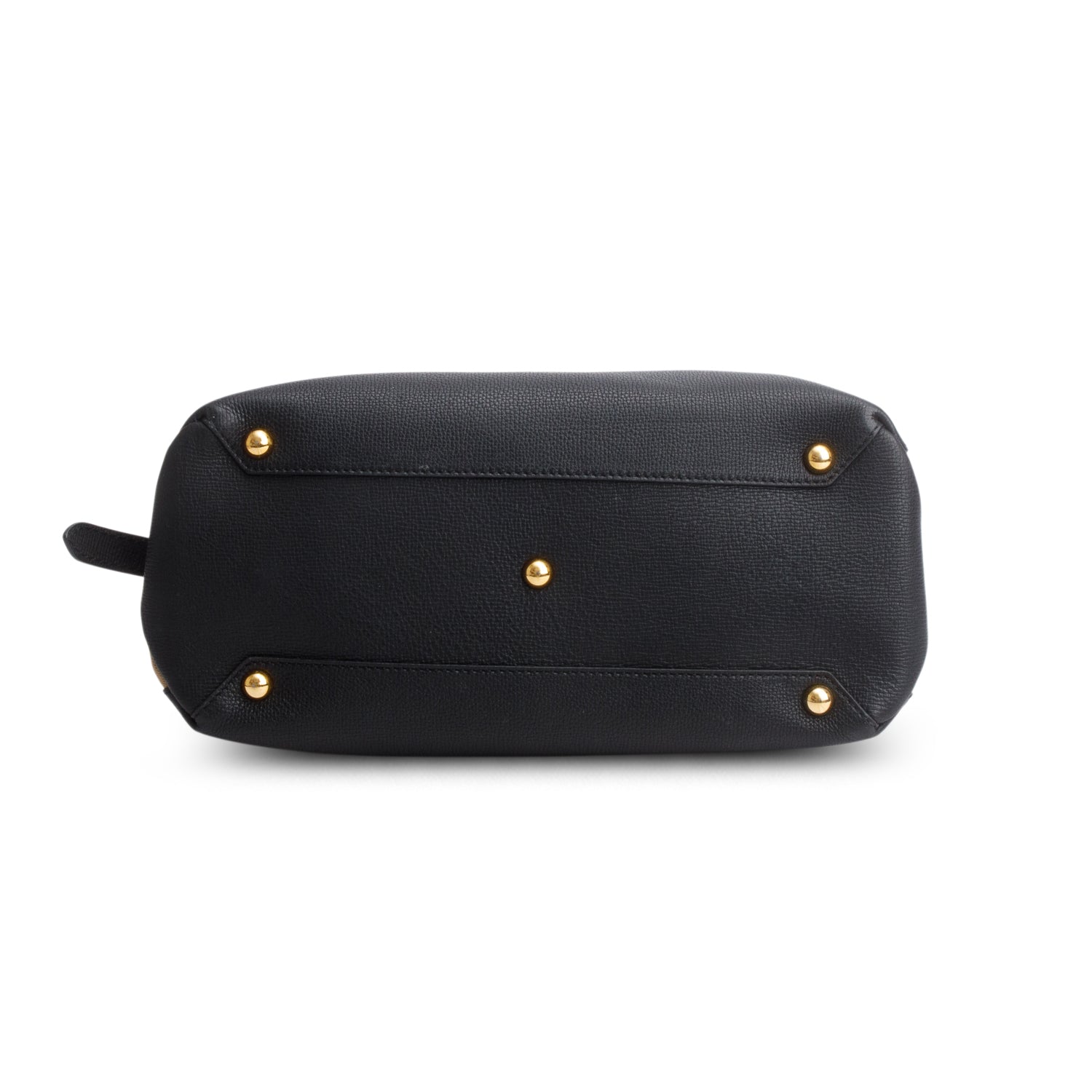 Burberry Black Derby Calfskin House Check Medium Camberley Bag w/ Strap