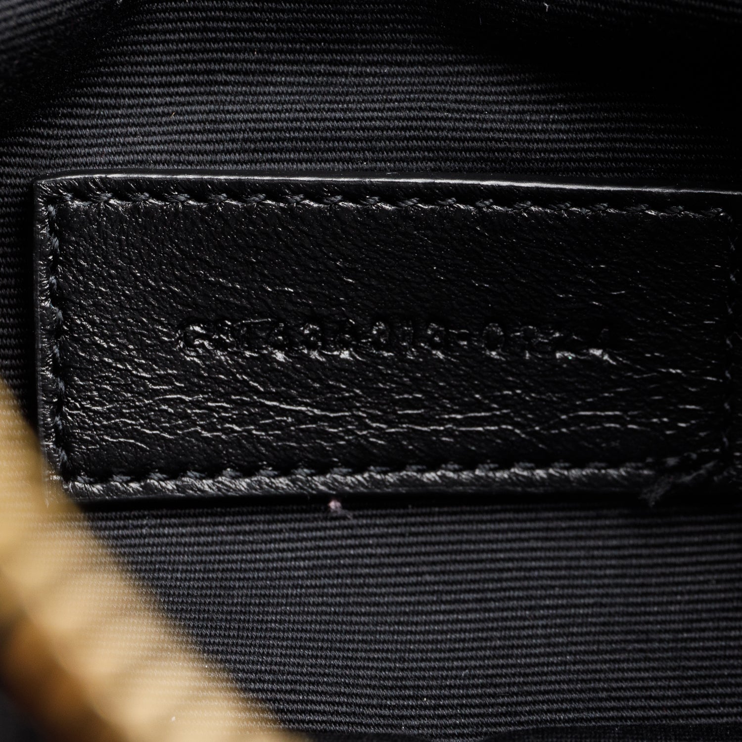Saint Laurent 2024 Black Grain De Poudre Chevron Monogram Large Bill Pouch w/ Box