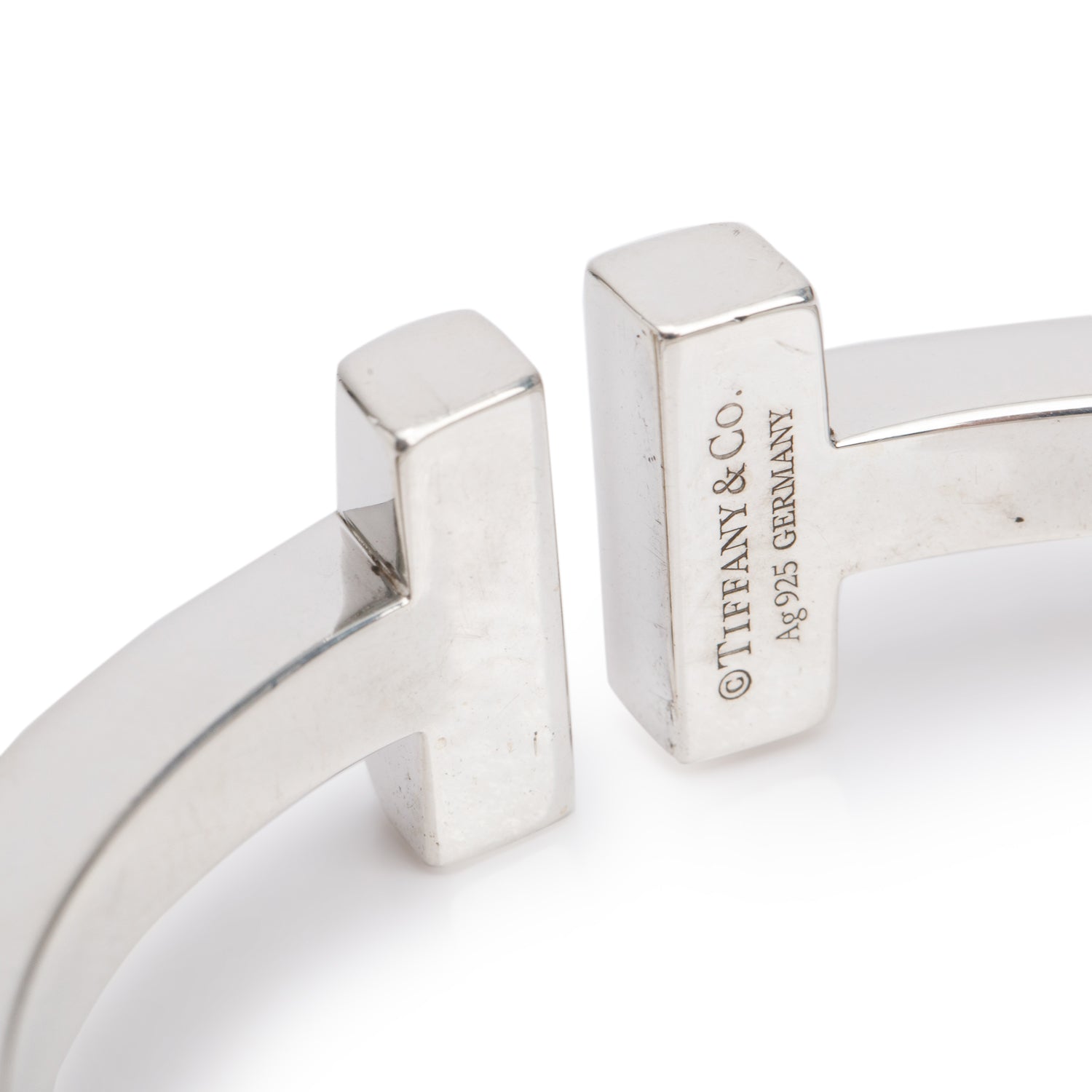 Tiffany & Co. Sterling Silver T Square Bracelet w/ Box