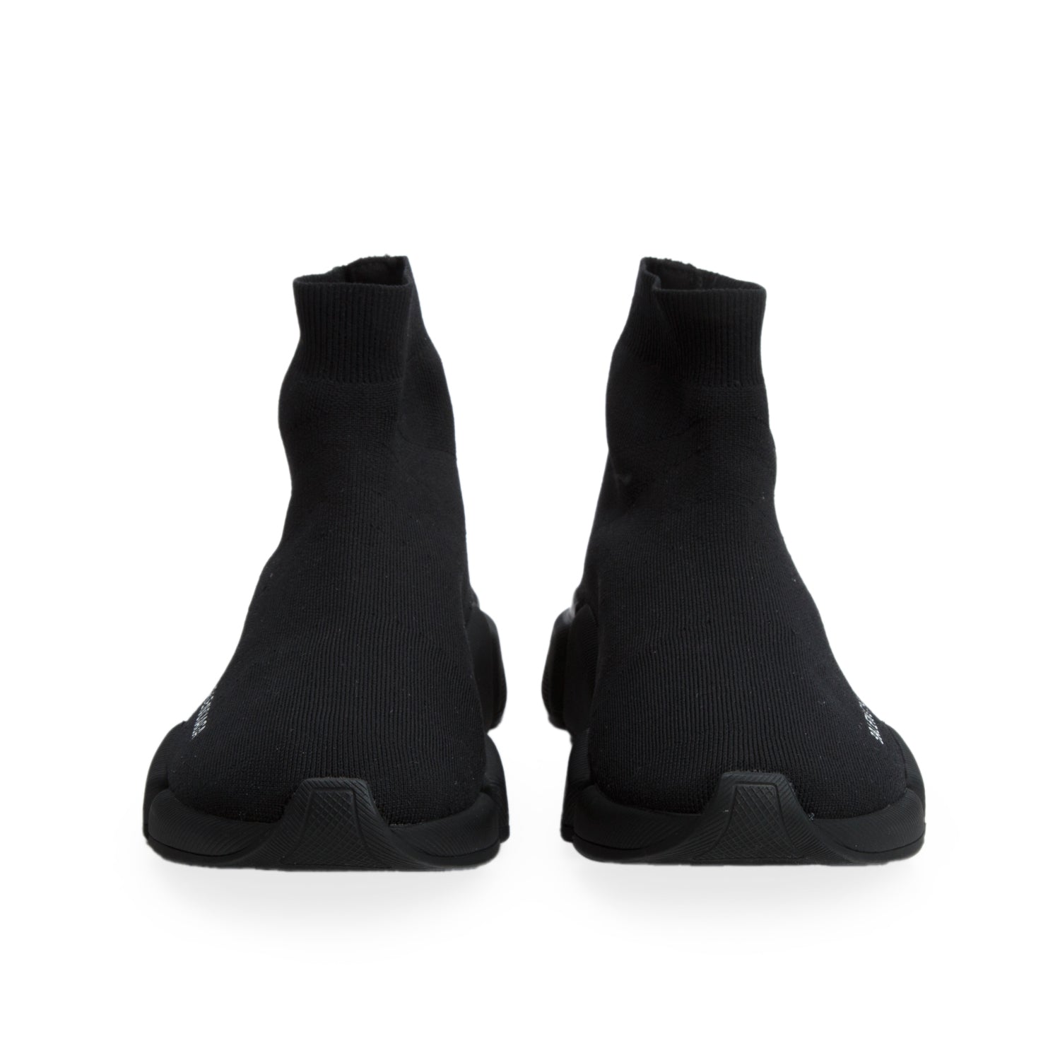Balenciaga Black Technical 3D Recycled Knit Sole Speed 2.0 Sneakers, Men's Size 8 w/ Box