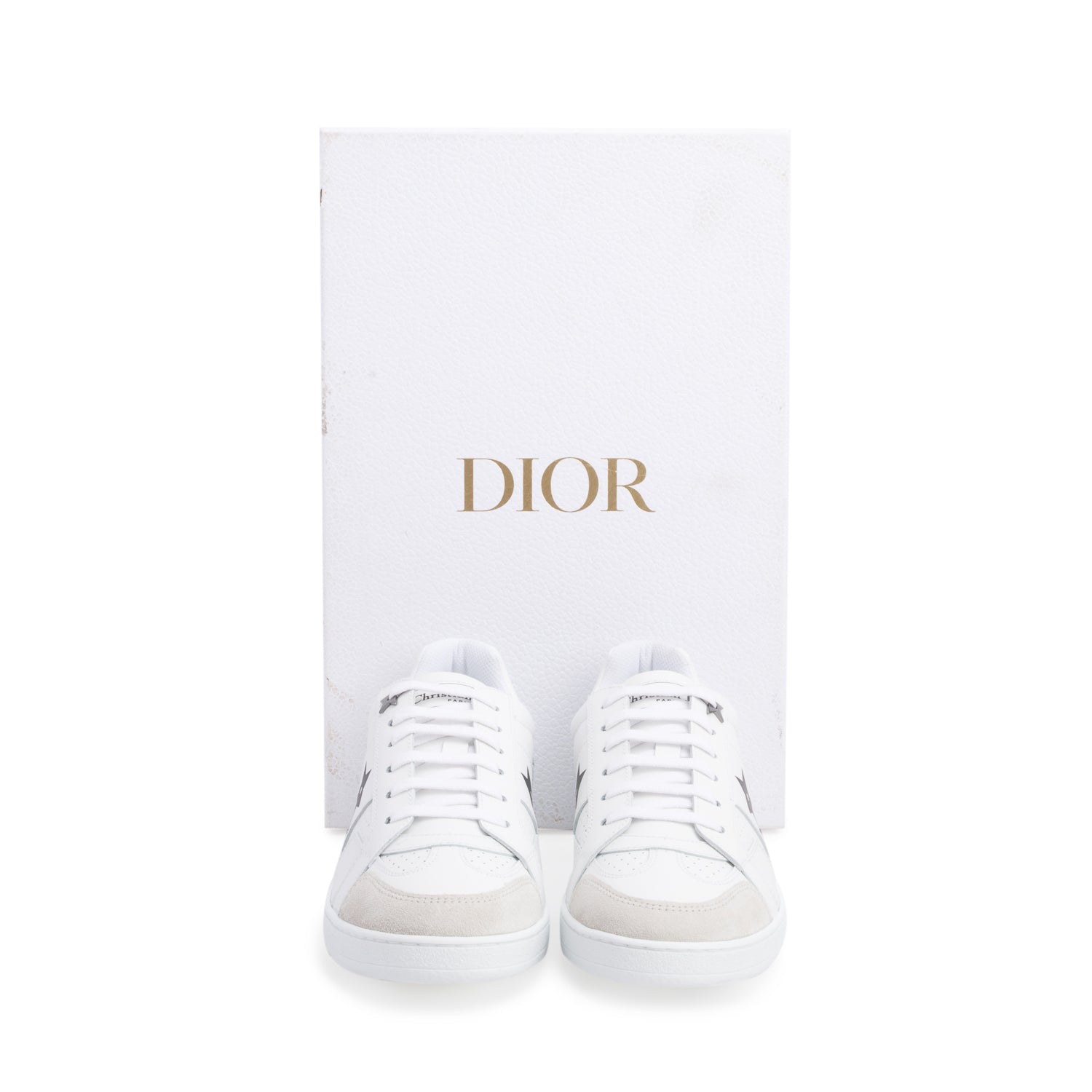 Christian Dior 2022 White Calfskin Star Ors Low Top Sneakers, Women's Size 35 w/ Box