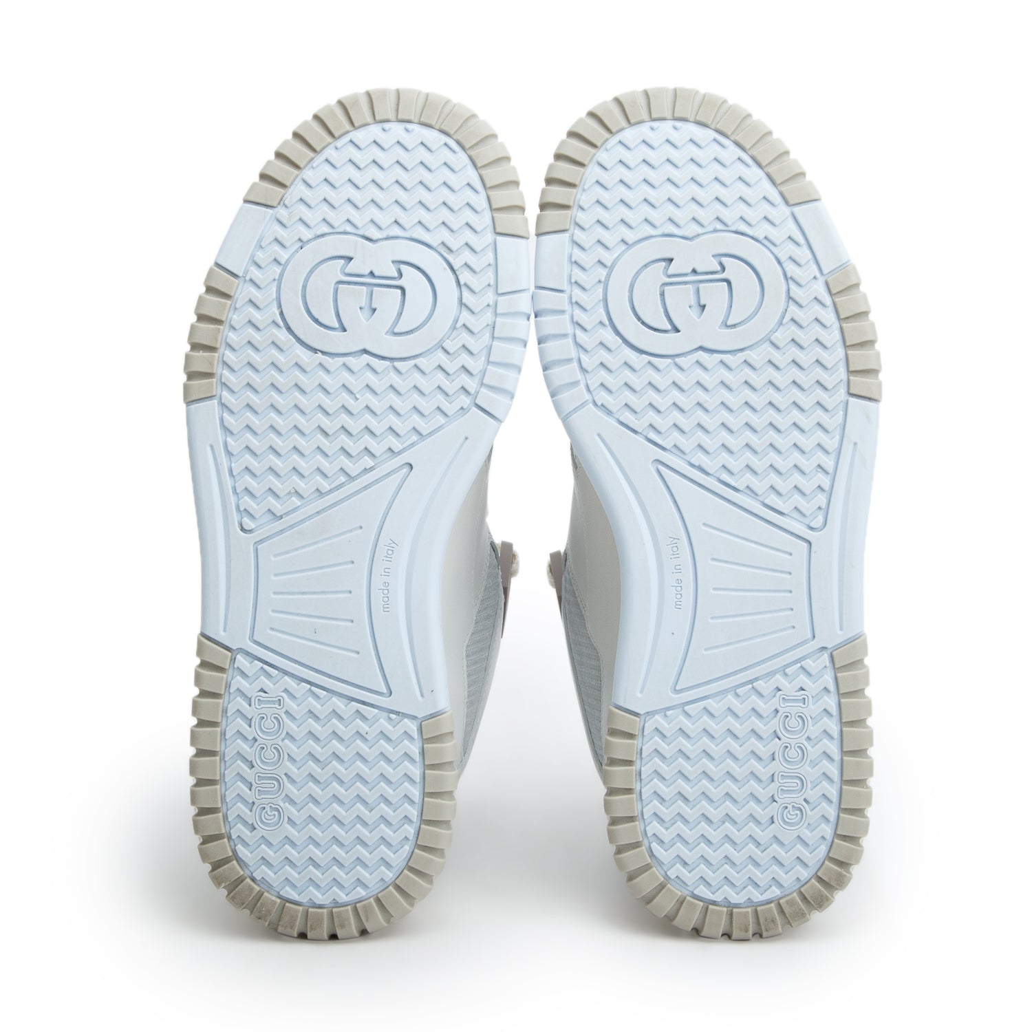 Gucci Blue Calfskin Perforated Jones Sneakers, Women's Size 36.5 w/ Box