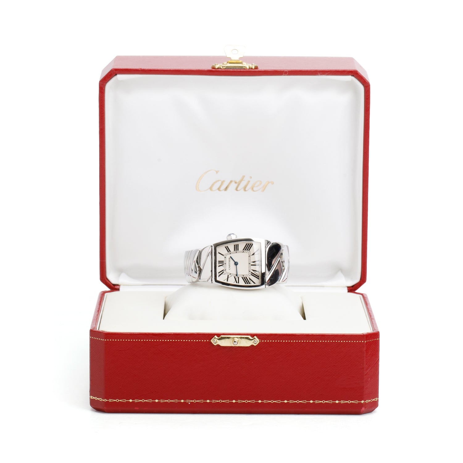 Cartier Stainless Steel La Dona de Cartier 28 MM Watch Silver Dial, Large Model 2835 w/ Box