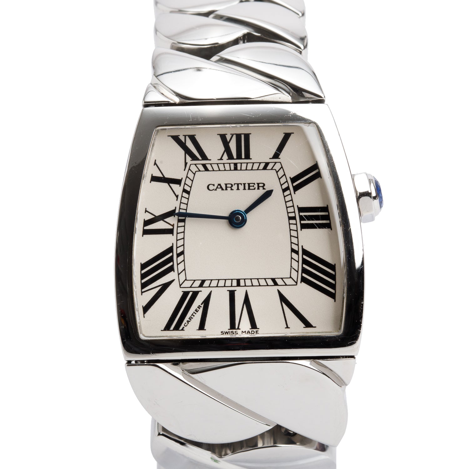 Cartier Stainless Steel La Dona de Cartier 28 MM Watch Silver Dial, Large Model 2835 w/ Box