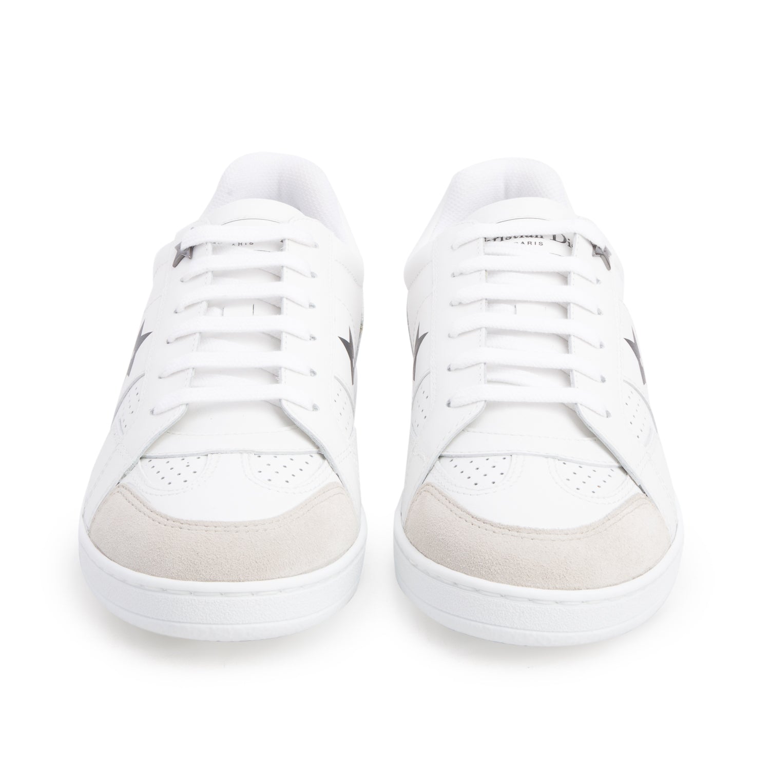 Christian Dior 2022 White Calfskin Star Ors Low Top Sneakers, Women's Size 36 w/ Box