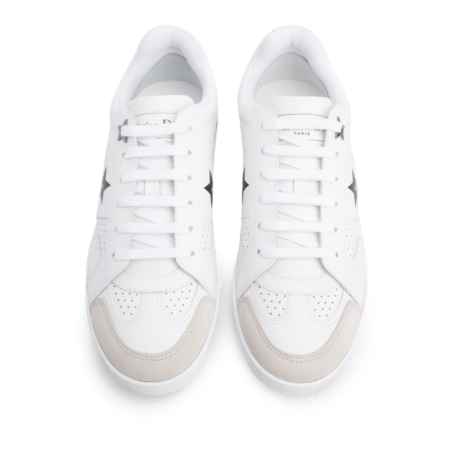 Christian Dior 2022 White Calfskin Star Ors Low Top Sneakers, Women's Size 36 w/ Box