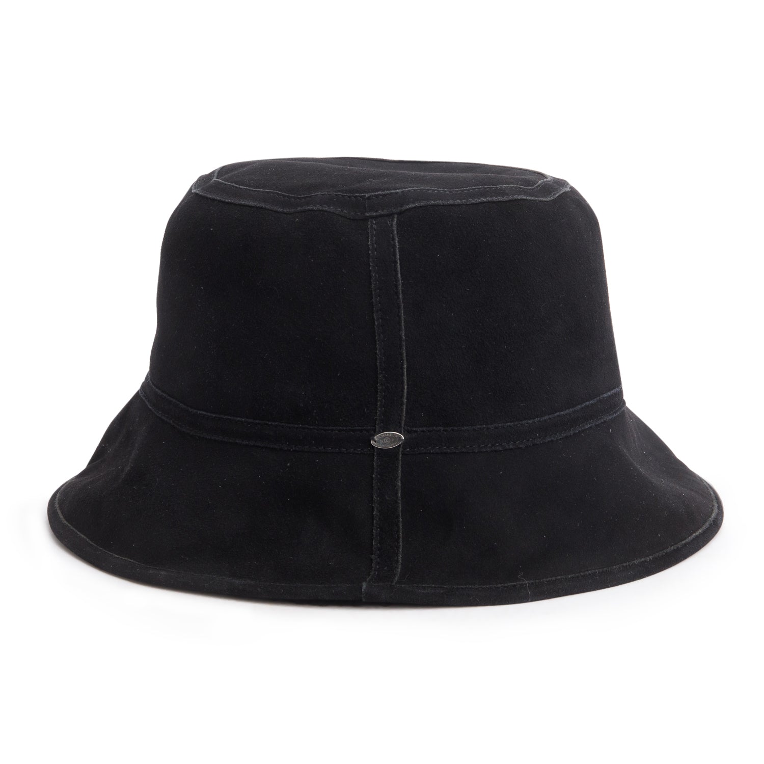 Chanel 2026 Black Suede & Shearling Reversible Bucket hat w/ Box & Receipt