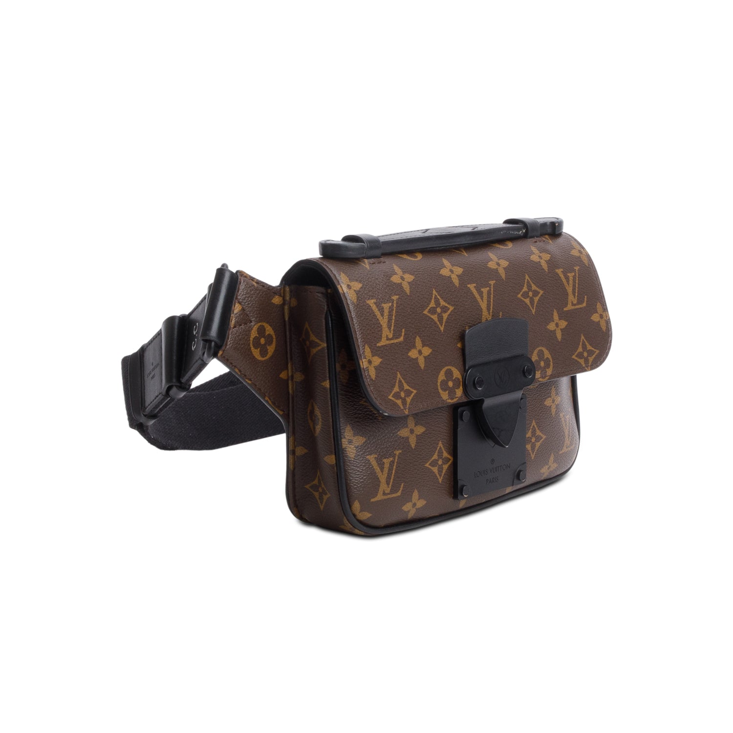 Louis Vuitton Monogram Macassar S Lock Waist Bag