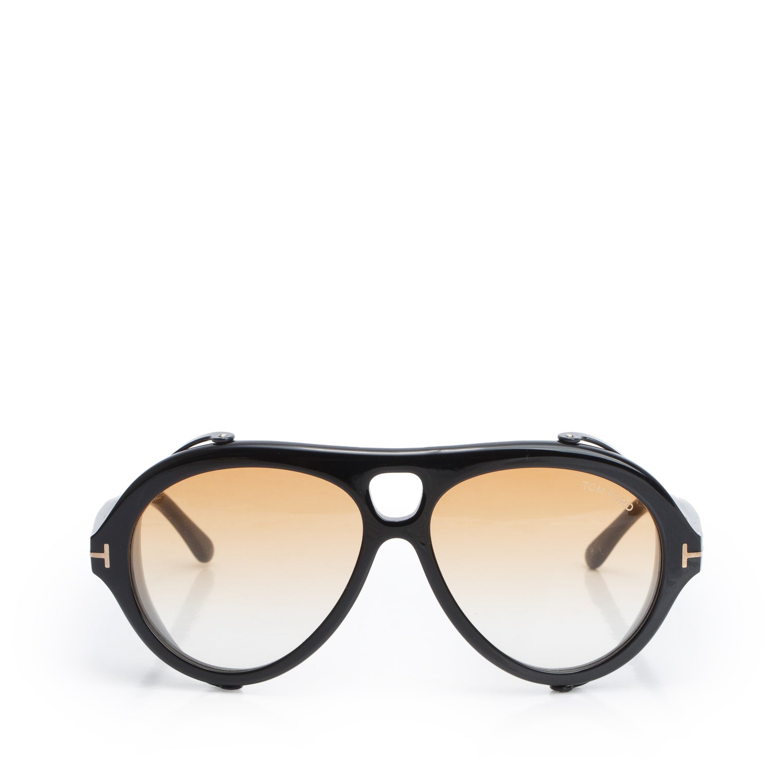 Tom Ford TF 882 Black Neughman Aviator Sunglasses w/ Case