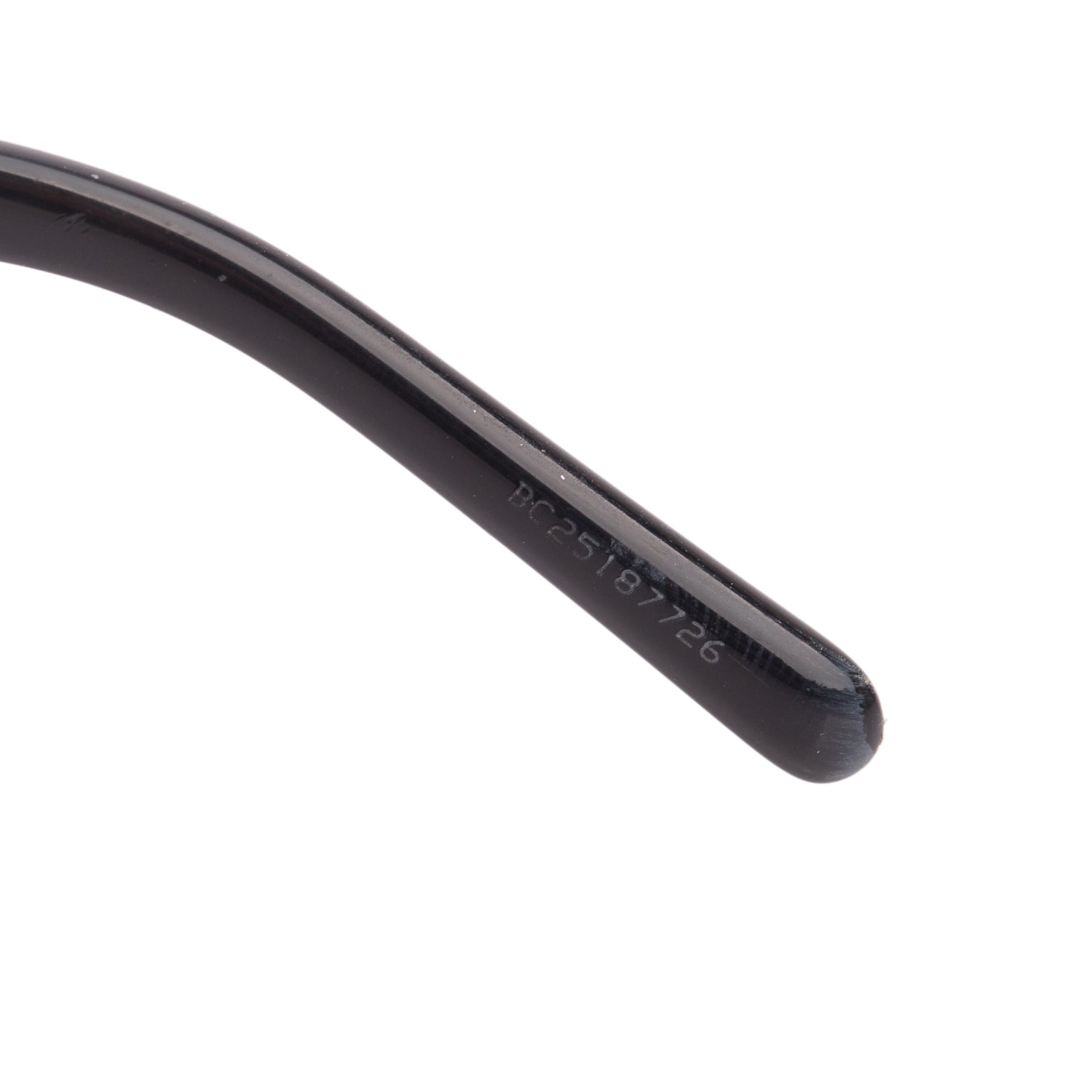 Chanel 71280 Black Acetate Logo Rectangle Sunglasses w/ Case