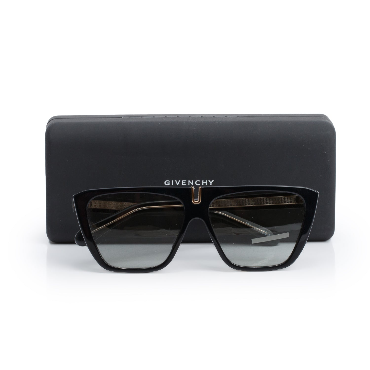 Givenchy GV7109/S Black Acetate Square Sunglasses w/ Case