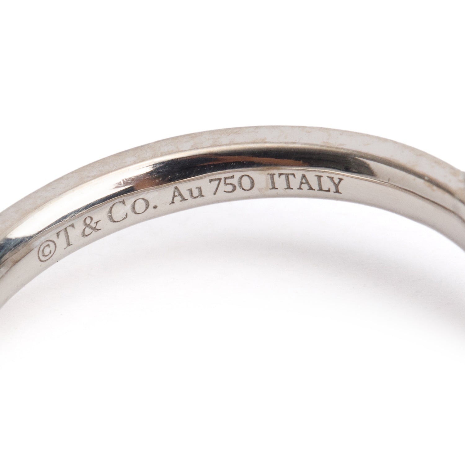 Tiffany & Co. 2022 18k White Gold T1 Ring, Size 6 w/ Box & Receipt