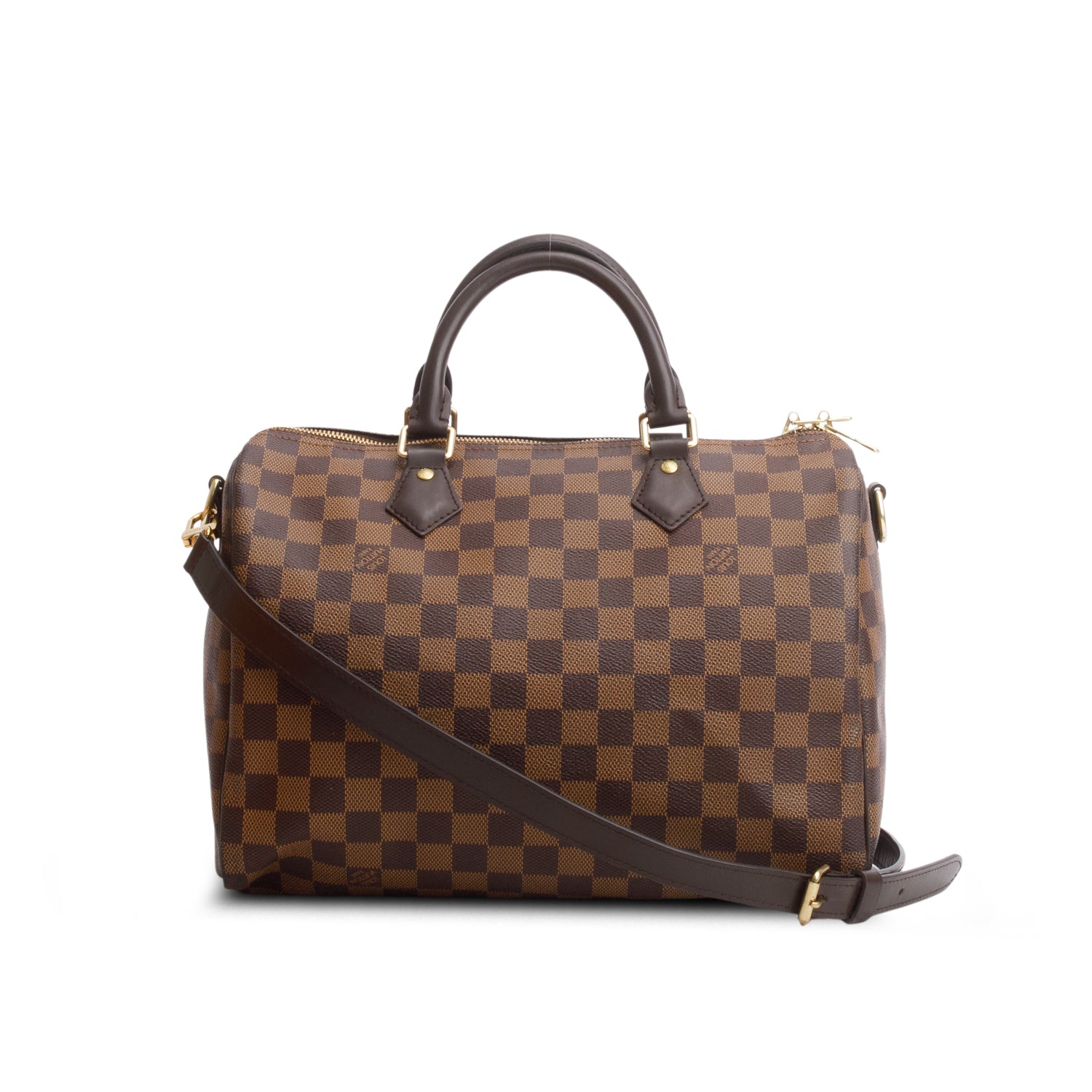 Louis Vuitton Damier Ebene Speedy Bandouliere 30 w/ Box & Strap