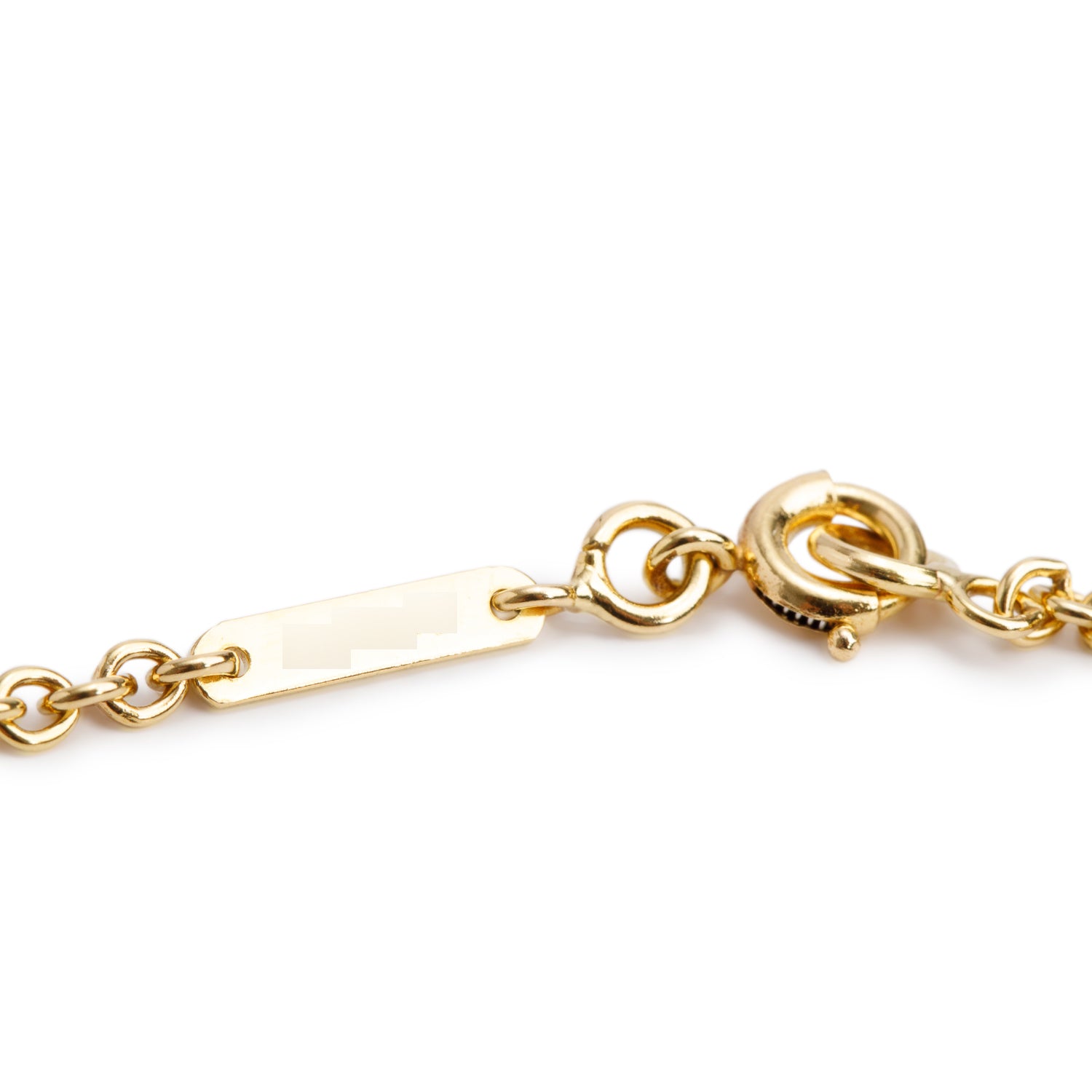 Cartier 18k Yellow Gold Diamond Double C Pendant Necklace w/ Box