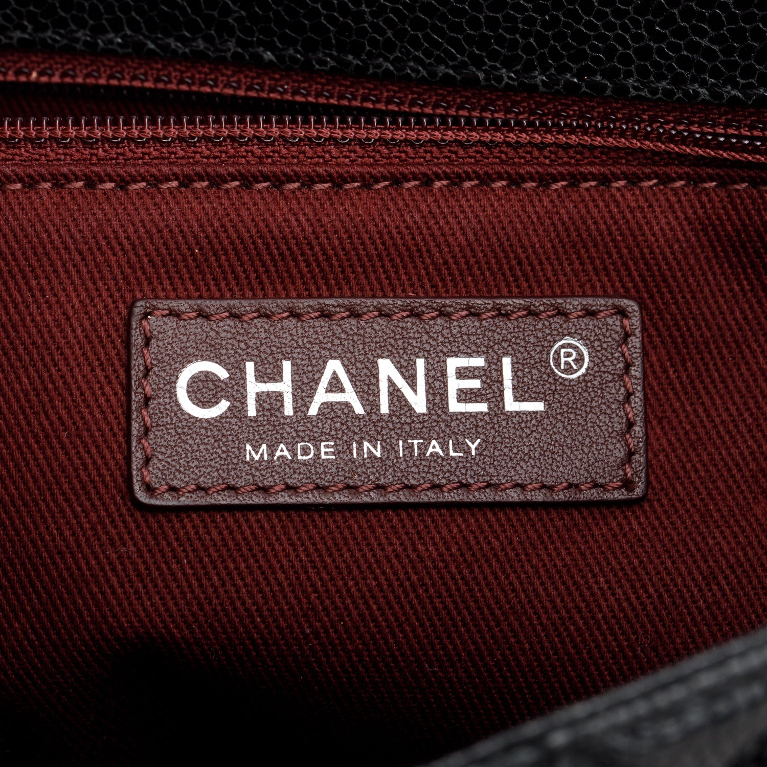 Chanel Black Crumpled Grained Calfskin Medium CC Crave Flap w/ Authenticity Card