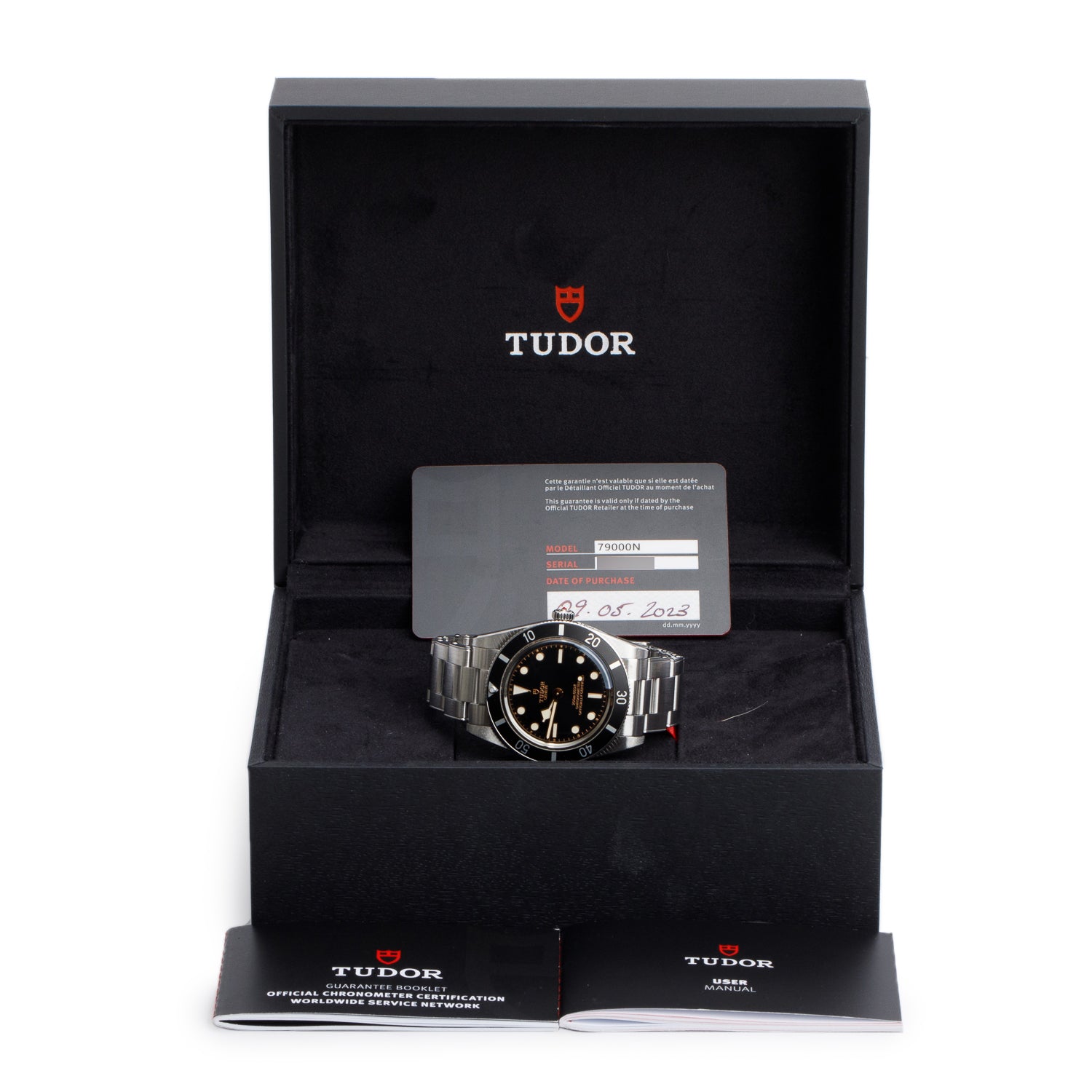 Tudor 2023 Stainless Steel Black Bay Fifty Four 37 MM Automatic Watch Black Dial 79000N w/ Box & Papers