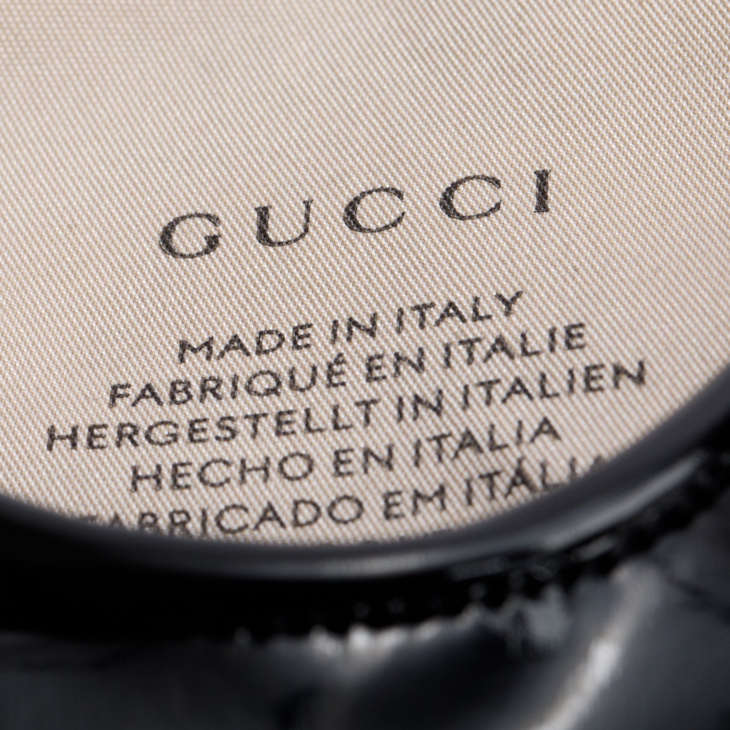 Gucci Black Shiny Lycra Gloves, Women's Size 7.5 w/ Box