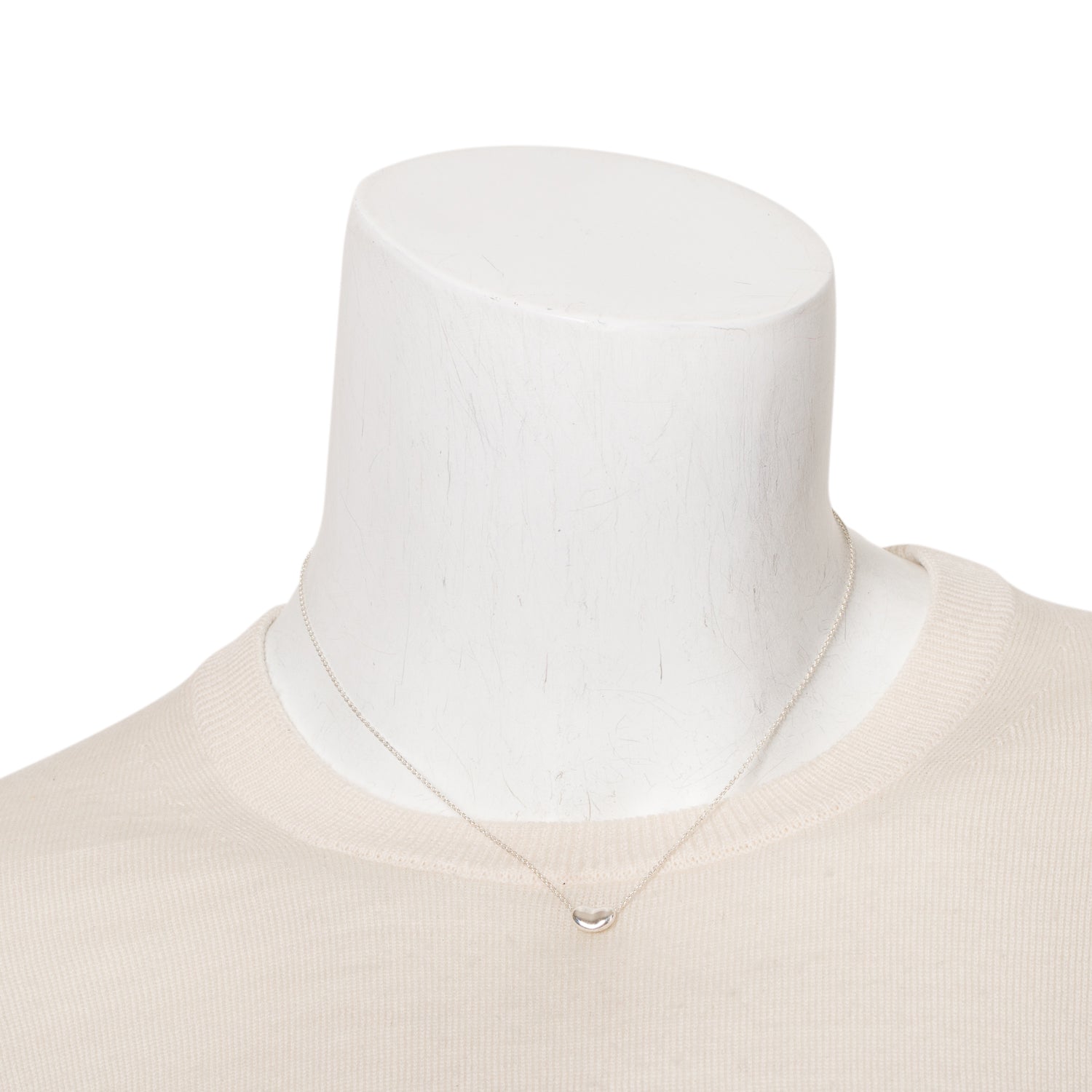 Tiffany & Co. Elsa Peretti Sterling Silver 9 MM Mini Bean Pendant Necklace