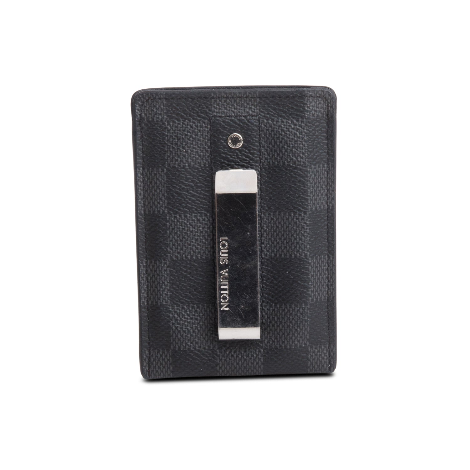 Louis Vuitton Damier Graphite Pince Card Holder Bill Clip