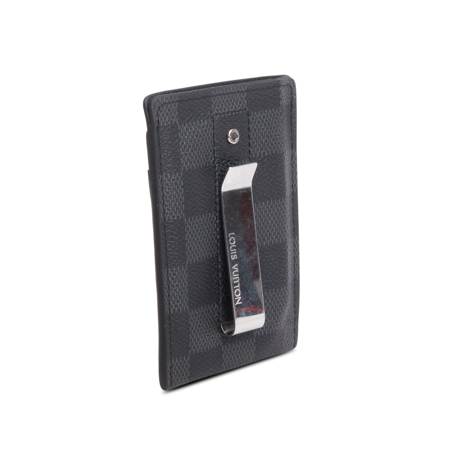 Louis Vuitton Damier Graphite Pince Card Holder Bill Clip