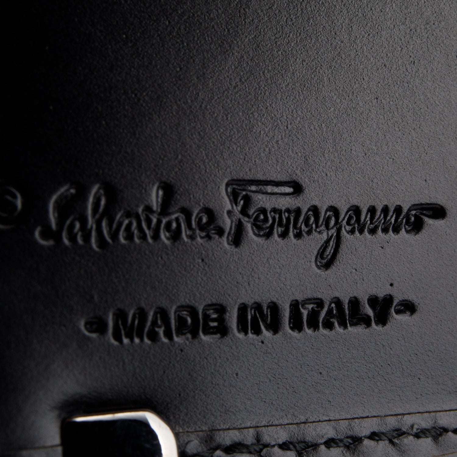 Ferragamo Black Calfskin Classic Wallet w/ Box