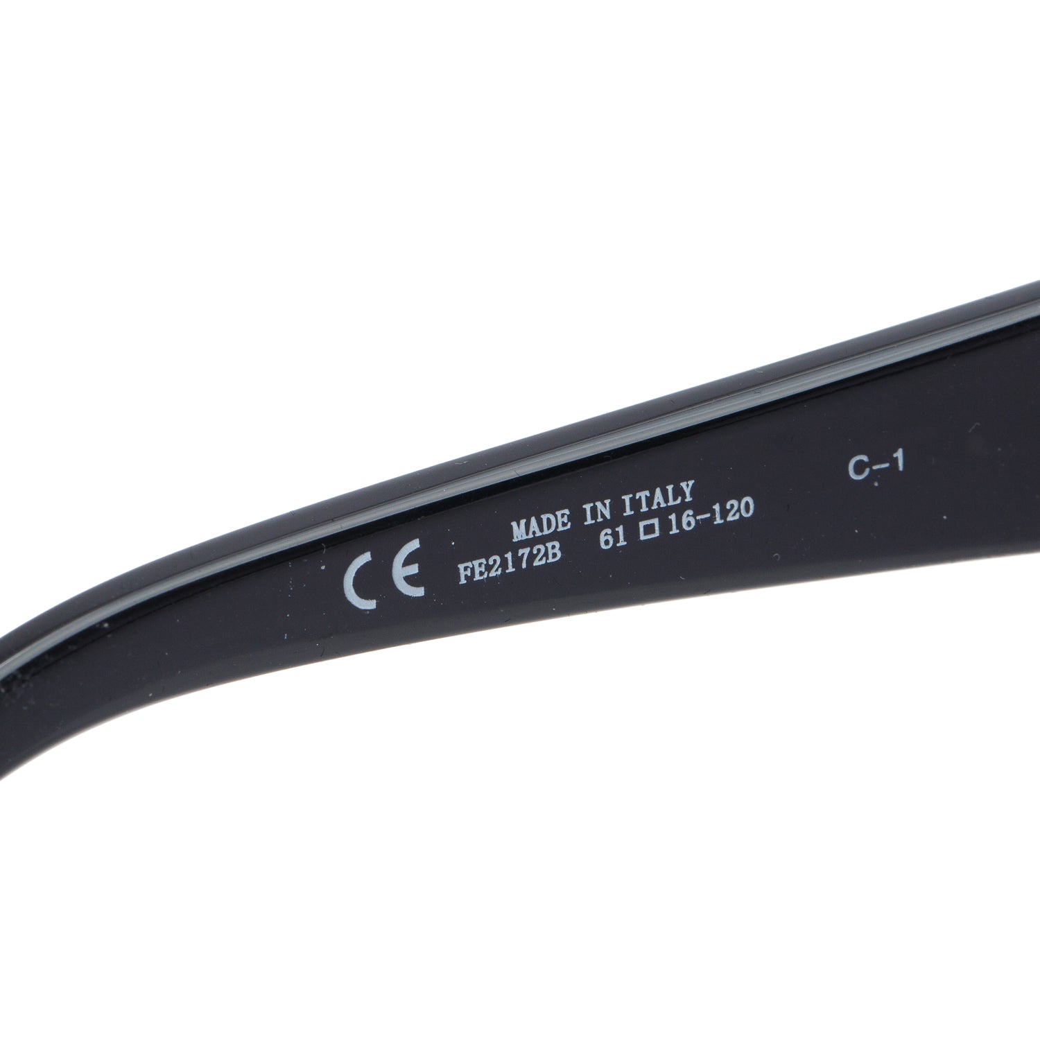 Ferragamo FE217B Black Acetate Gancini Square Sunglasses w/ Case