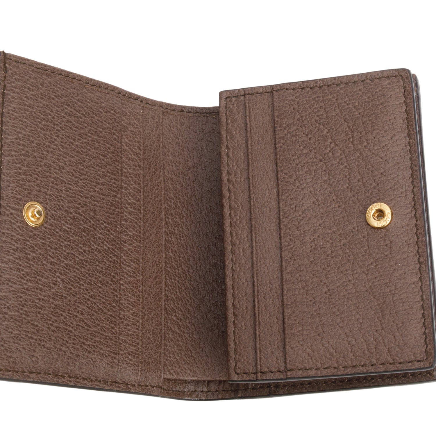 Gucci Brown Ophidia GG Supreme Canvas Card Case Wallet