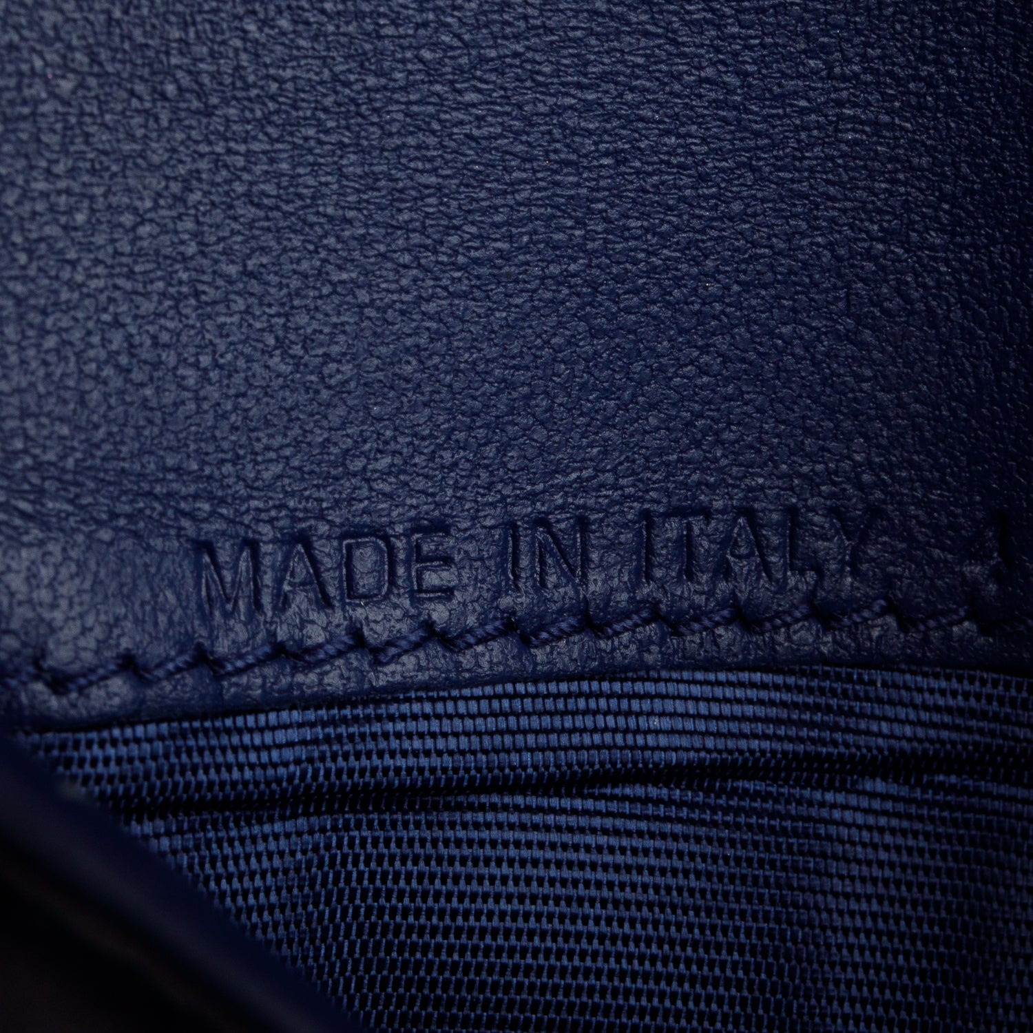Christian Dior 2022 Blue Grained Leather Saddle Lotus Wallet