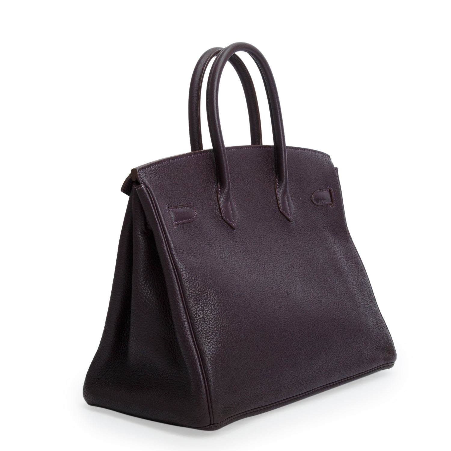 Hermes Prunoir Taurillon Clemence Birkin 35 w/ Box