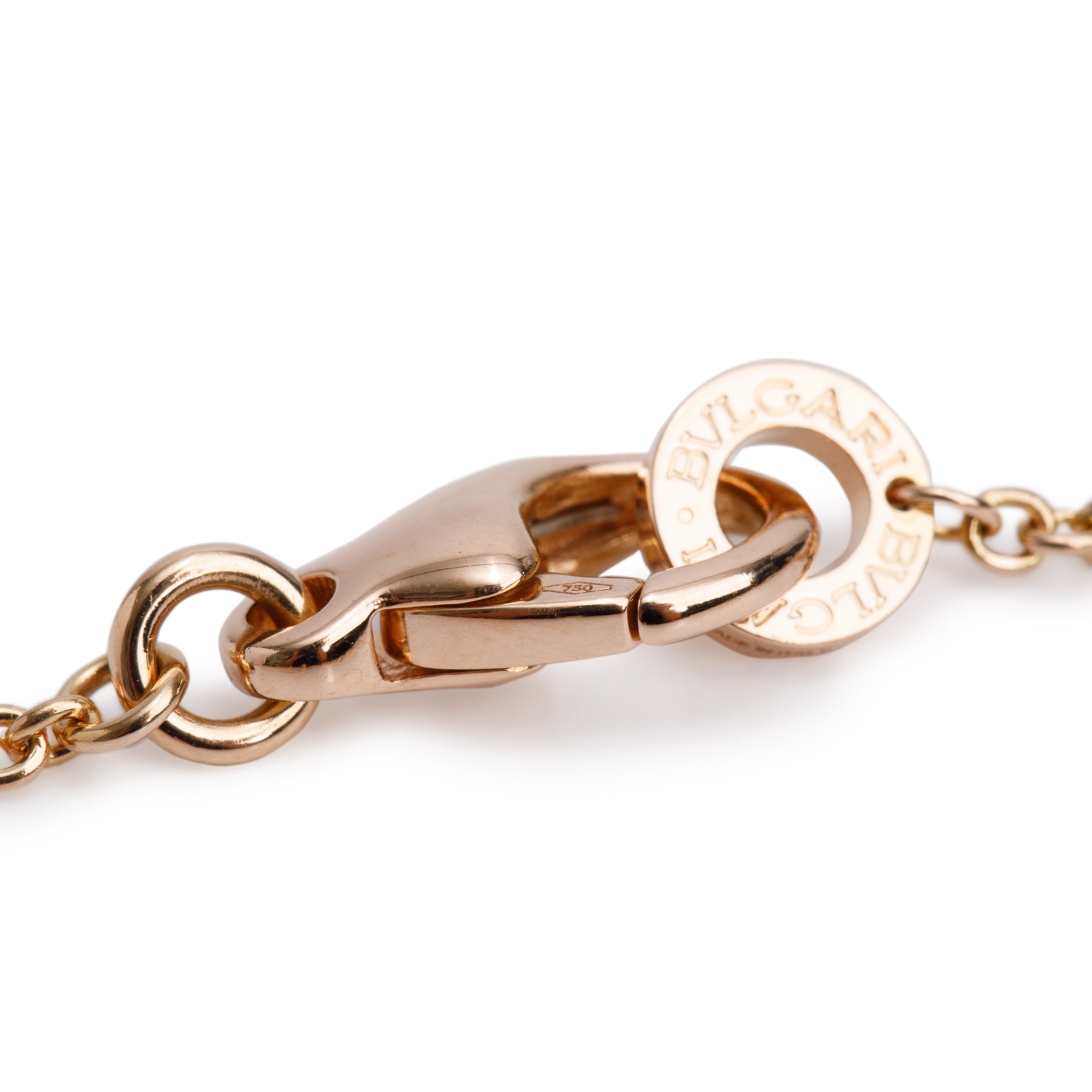 BVLGARI 18k Rose Gold Black Ceramic B.Zero1 Pendant Necklace