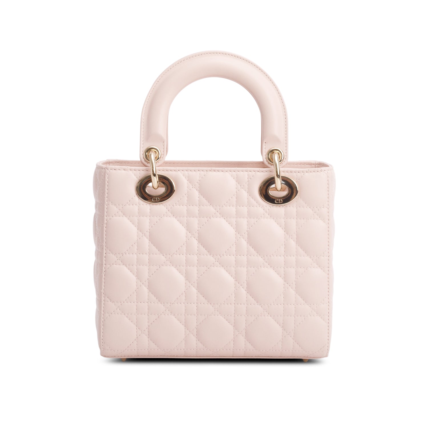 Christian Dior 2025 Pink Lambskin Cannage Small My ABC Lady Dior w/ Box, Authenticity Card & Strap