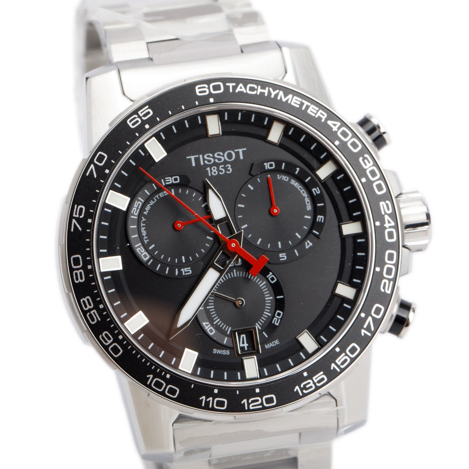 Tissot Stainless Steel Supersport 45.5 MM Chronograph Quartz Watch