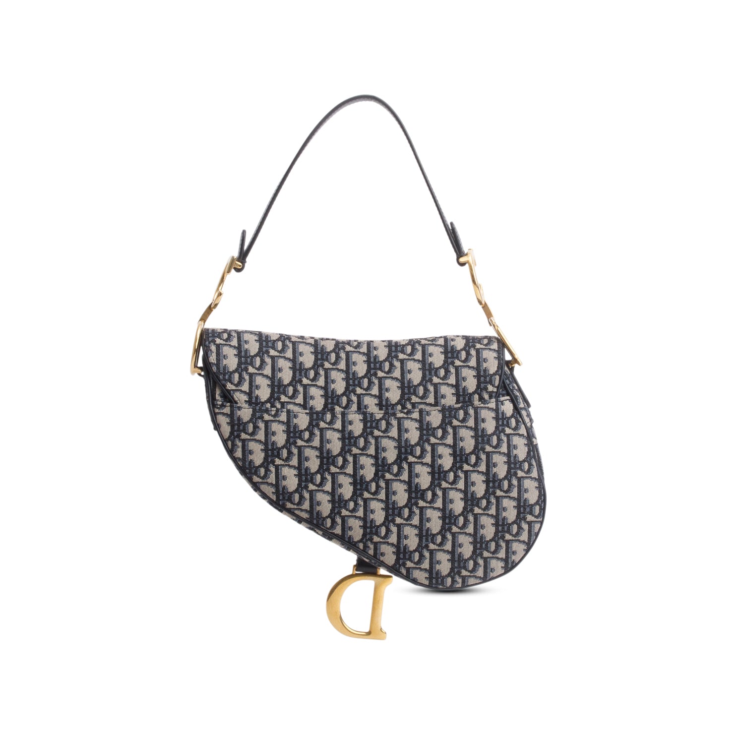 Christian Dior Oblique Medium Saddle Bag w/ Strap