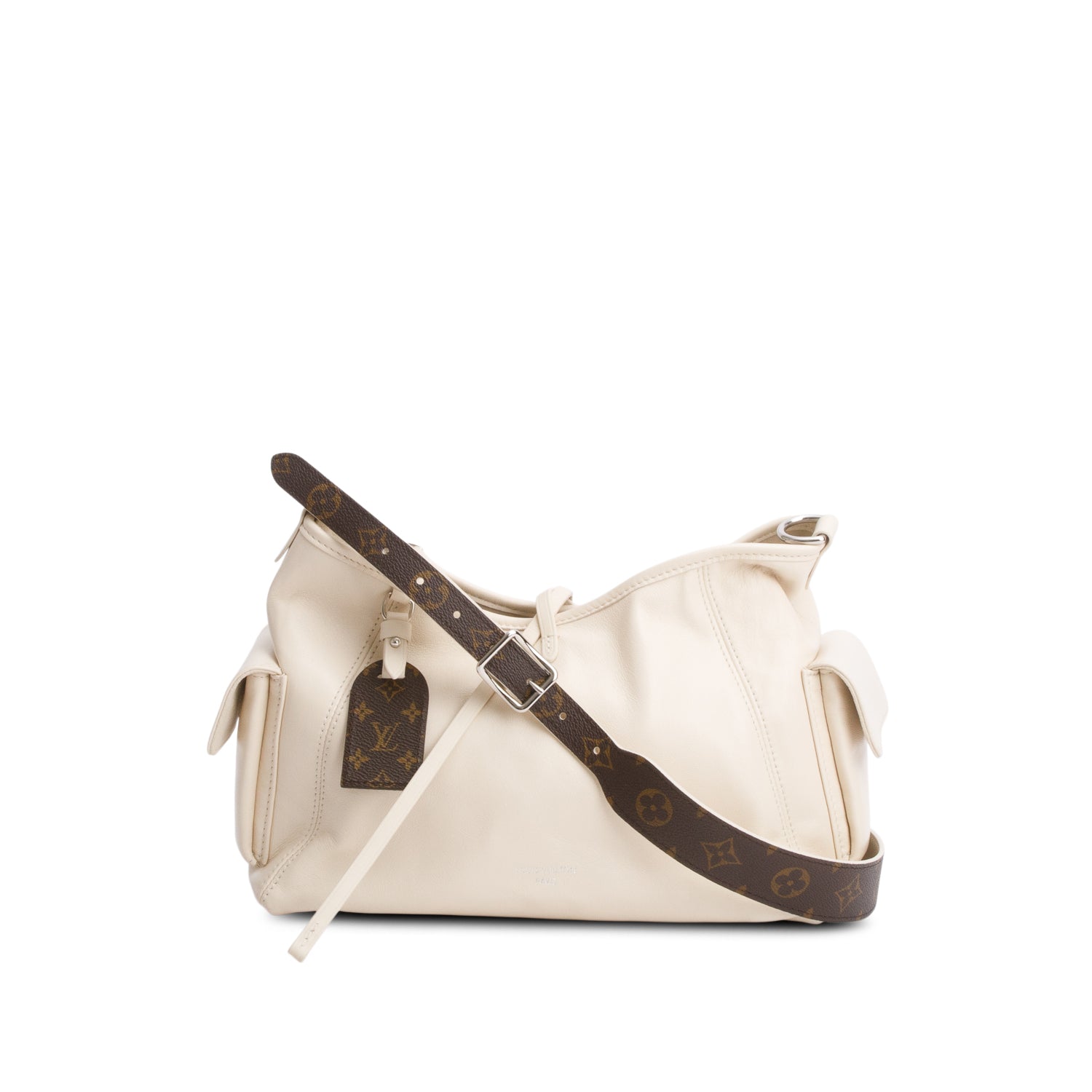 Louis Vuitton Cream CarryAll Cargo Vibe PM w/ Straps