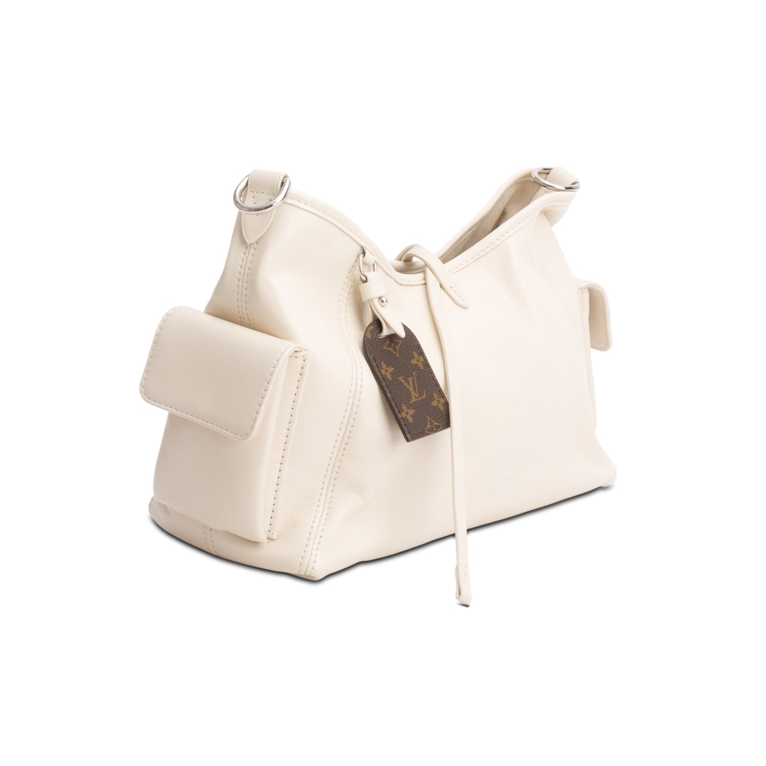 Louis Vuitton Cream CarryAll Cargo Vibe PM w/ Straps