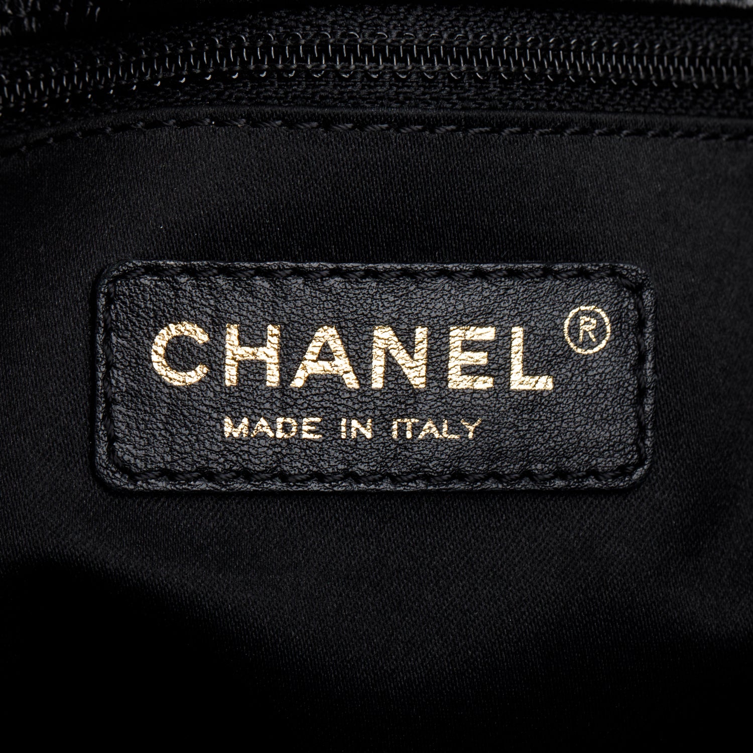 Chanel Black Caviar Leather Grand Shopping Tote (GST)