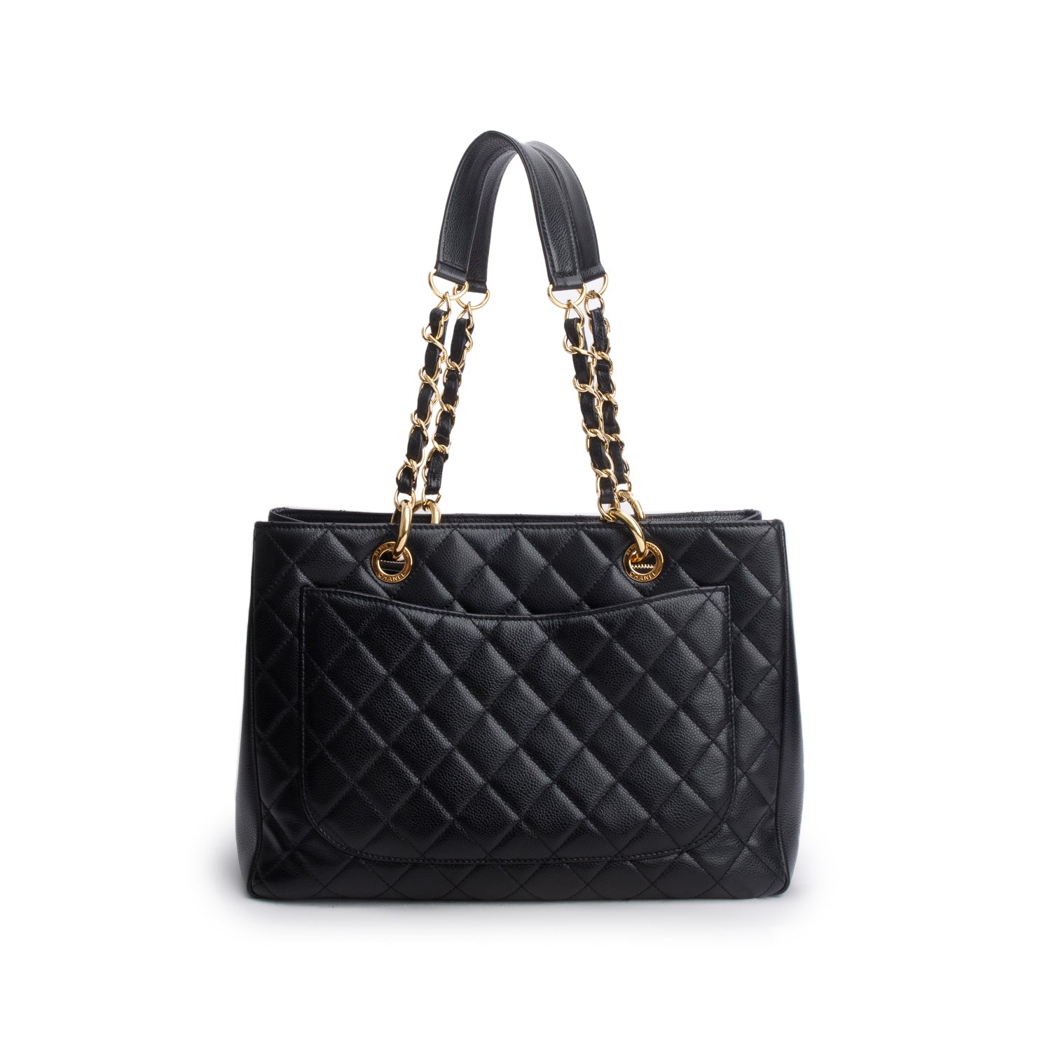 Chanel Black Caviar Leather Grand Shopping Tote (GST)