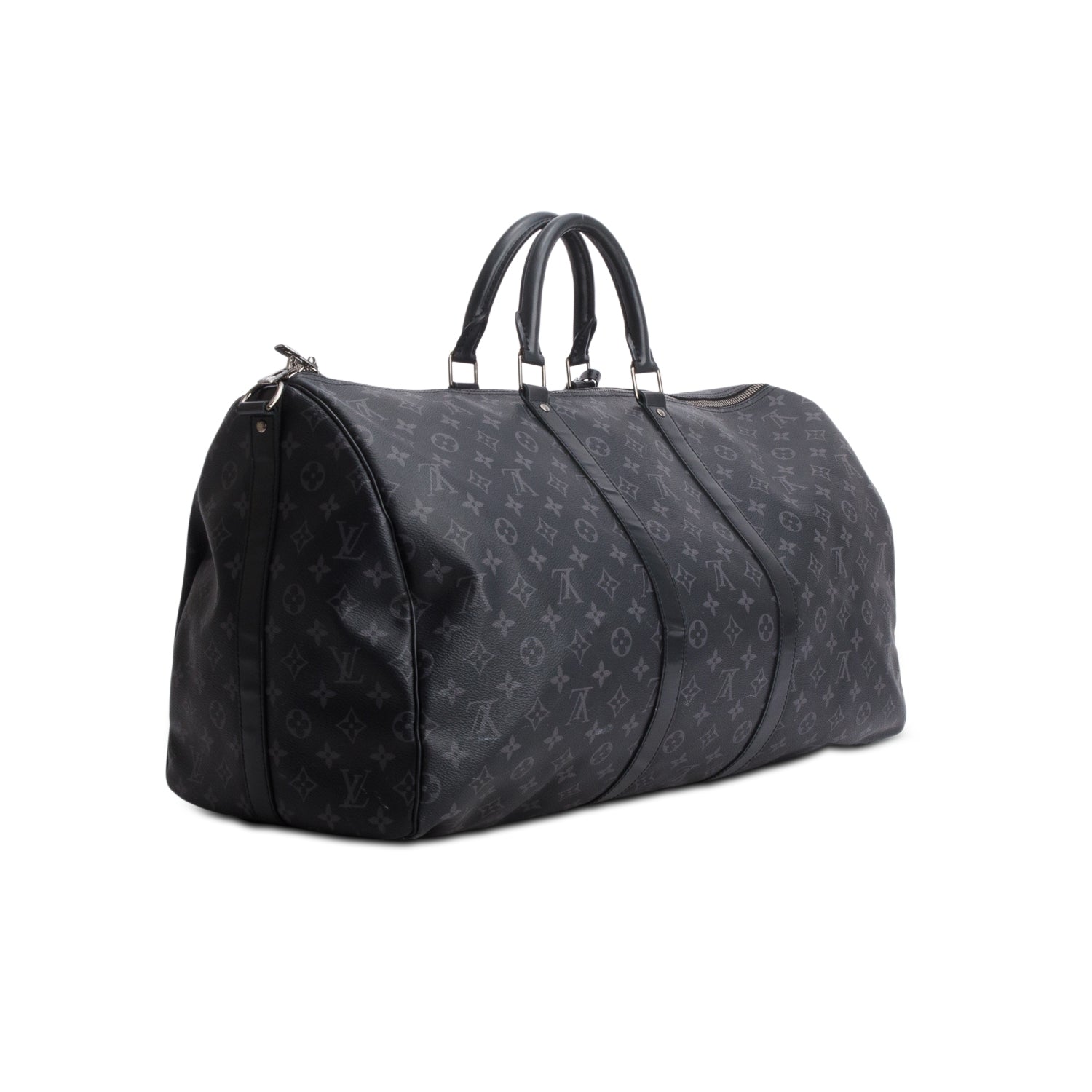 Louis Vuitton Monogram Eclipse Keepall Bandouliere 55 w/ Strap