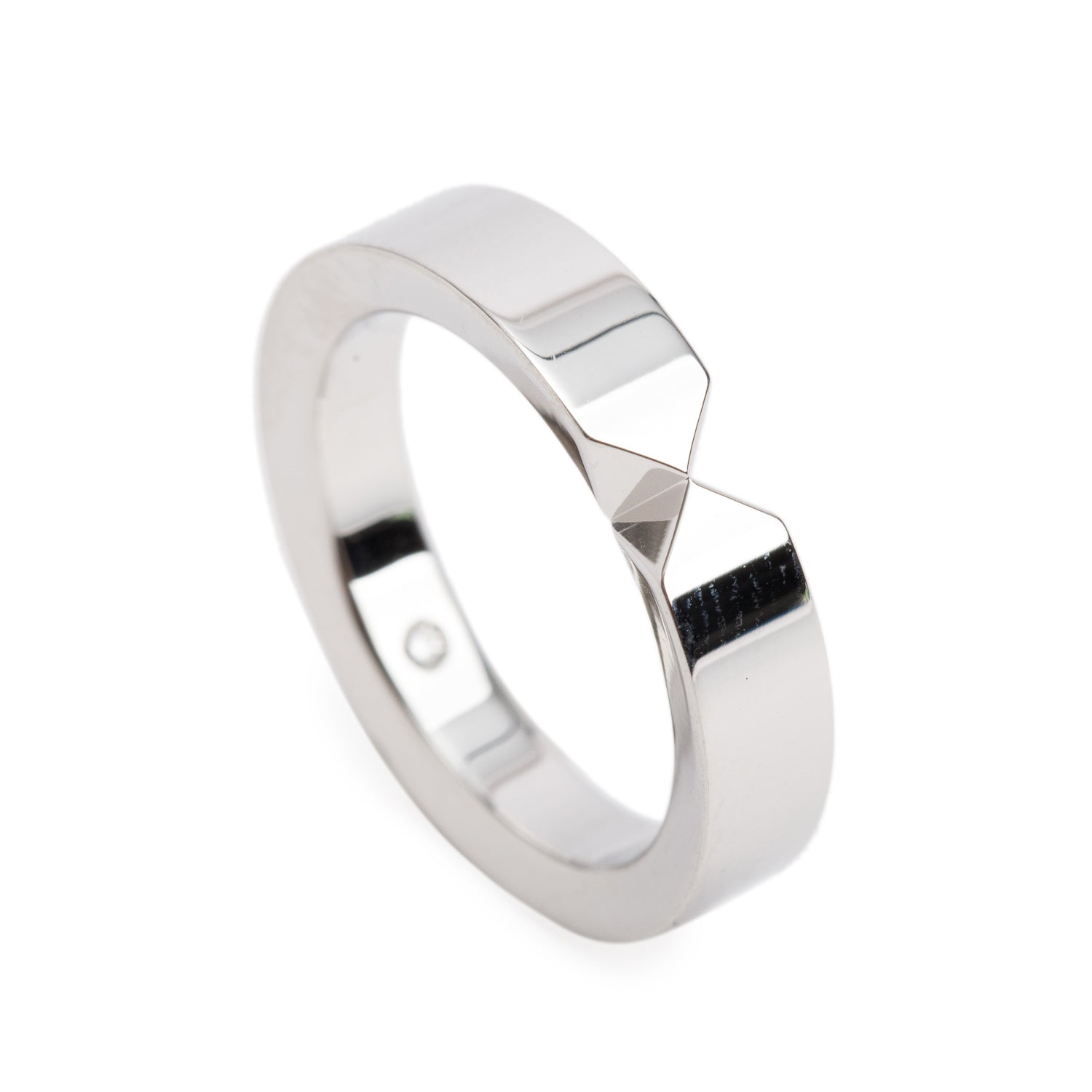 Chaumet 2023 Platinum Josephine Triomphe 4.5 MM Wedding Band Ring 53 6.5 w/ Box & Certificate