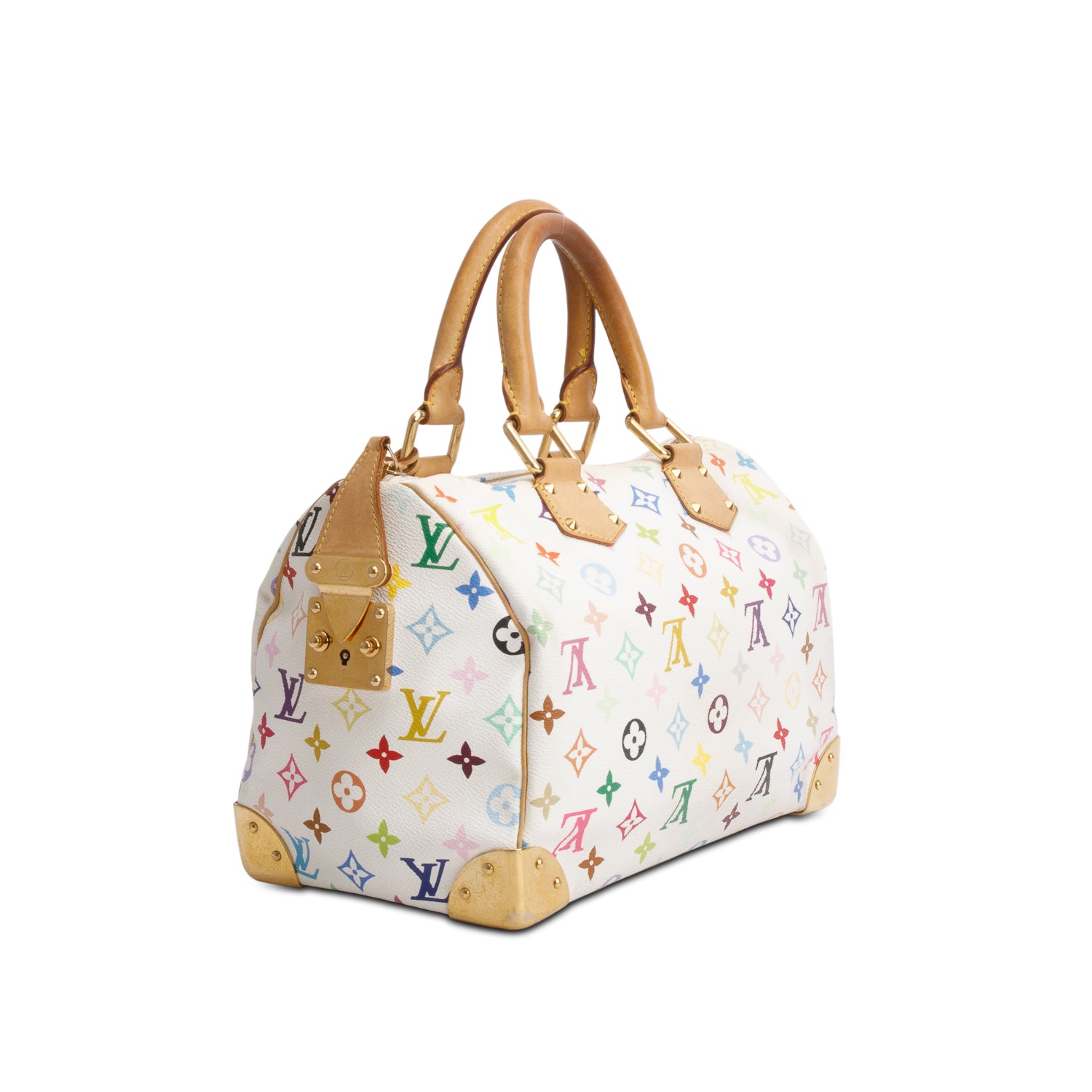 Louis Vuitton White Monogram Multicolore Speedy 30