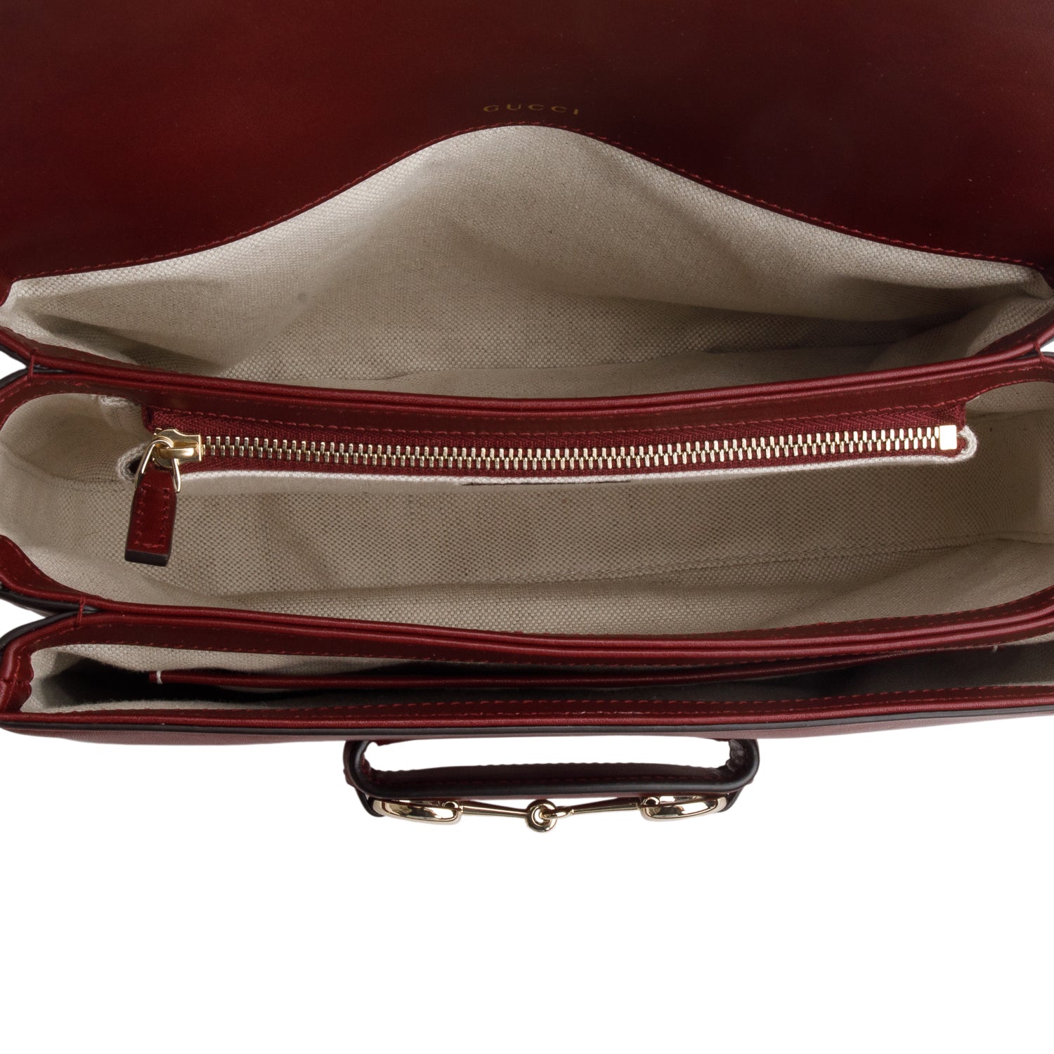 Gucci Red Soft Calfskin Horsebit 1955 Medium Shoulder Bag