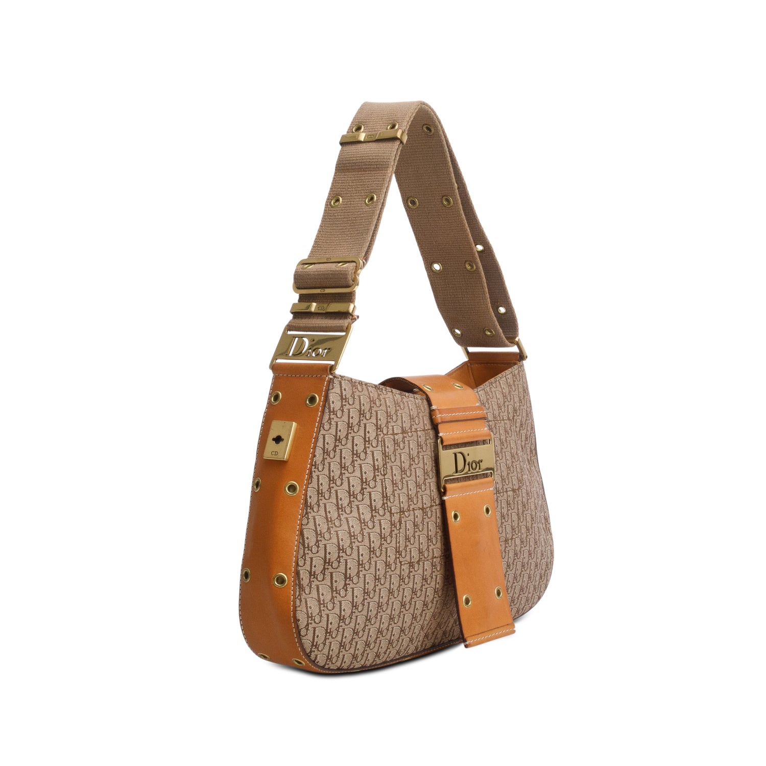 Christian Dior Brown Monogram Street Chic Columbus Bag