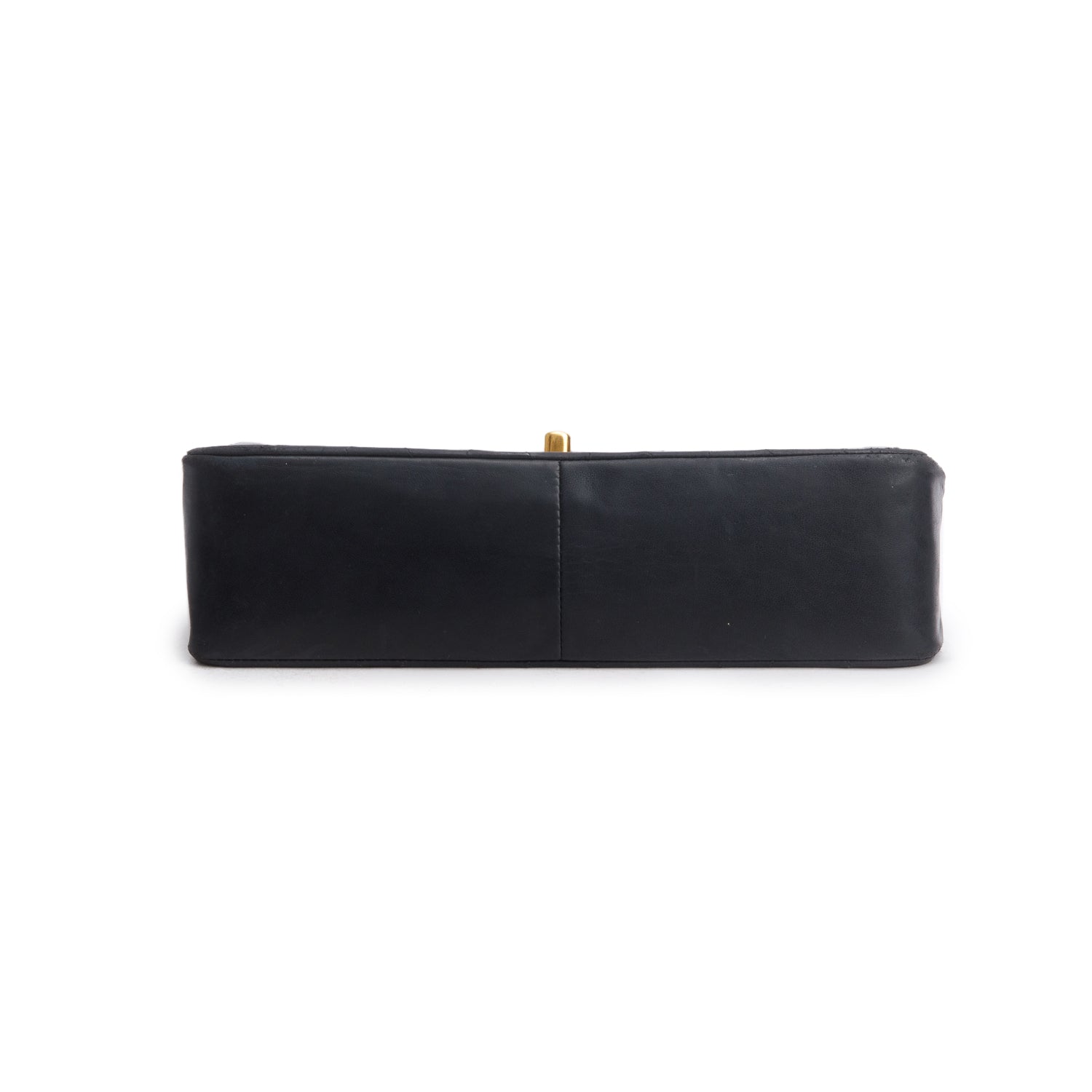 Chanel Vintage Black Lambskin Quilted Medium Diana Flap